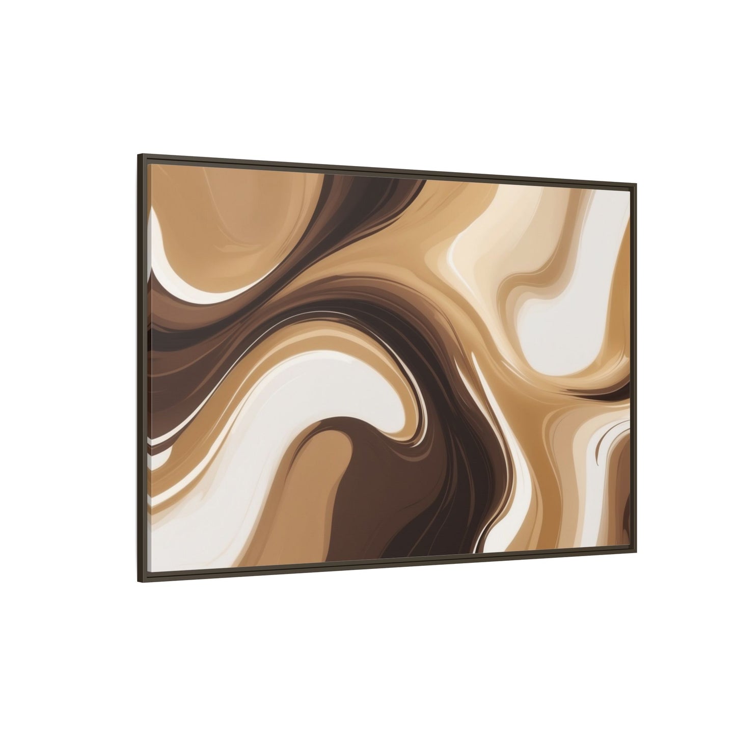 Abstract Wave Framed Canvas Art - Multi-Color Home Decor
