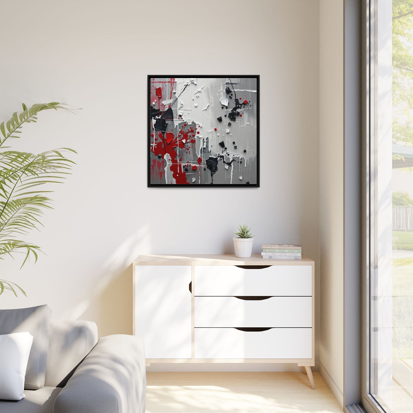 Matte Canvas, Framed (Multi-color)