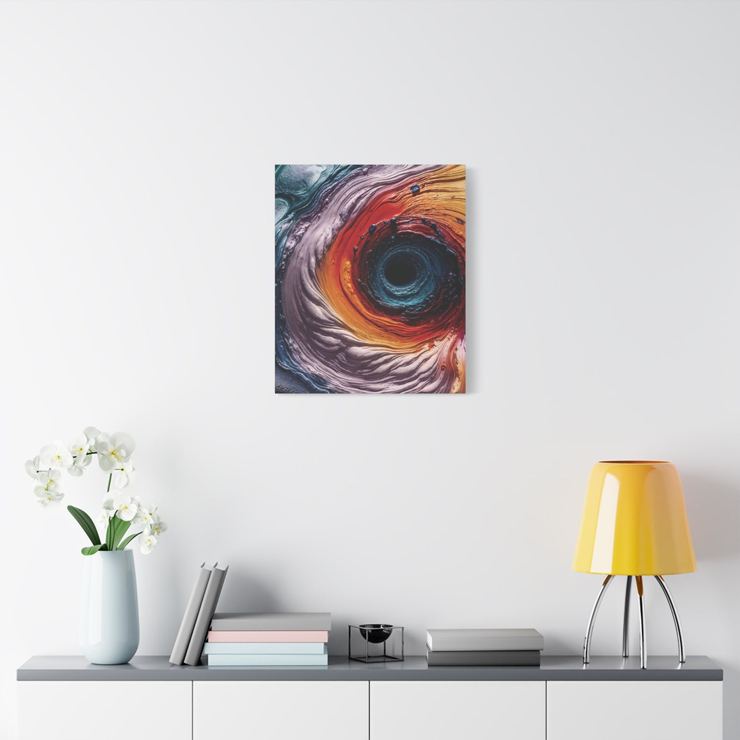 Vibrant Abstract Wall Art Canvas - Swirling Colors