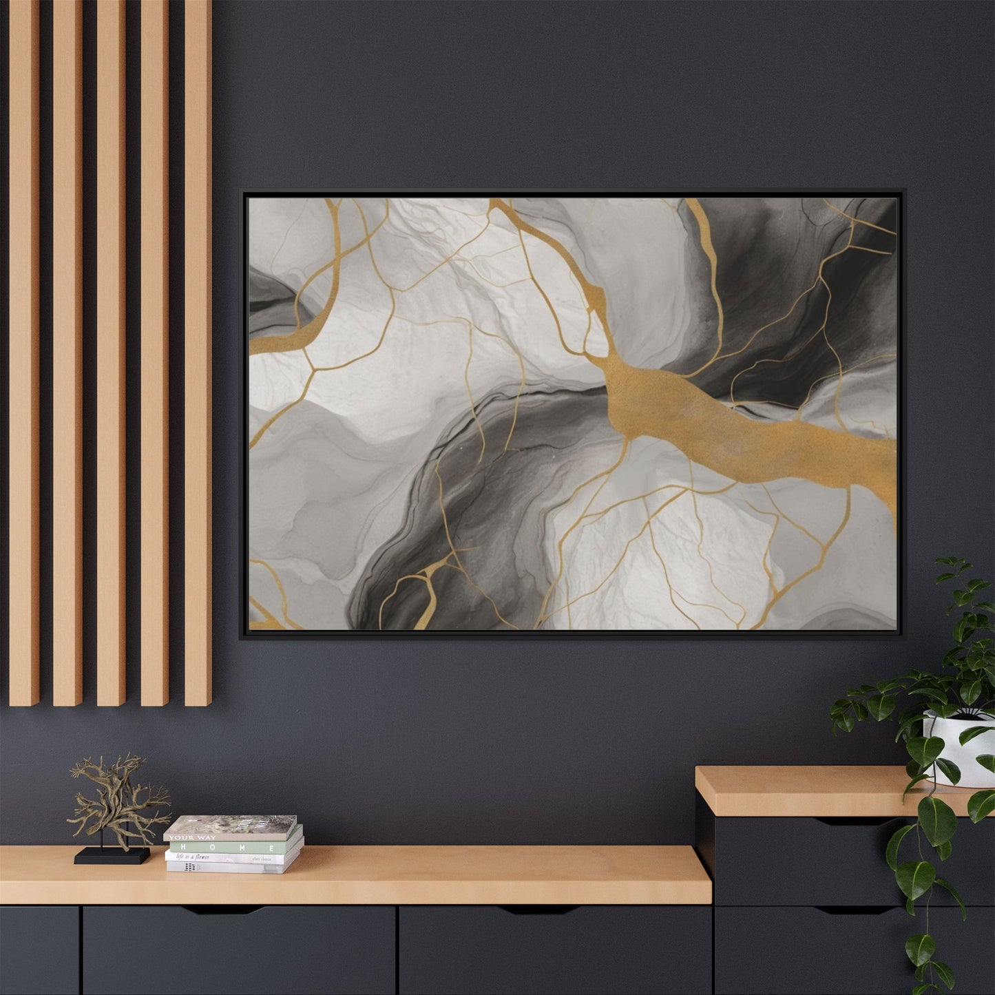 Matte Canvas, Framed (Multi-color)