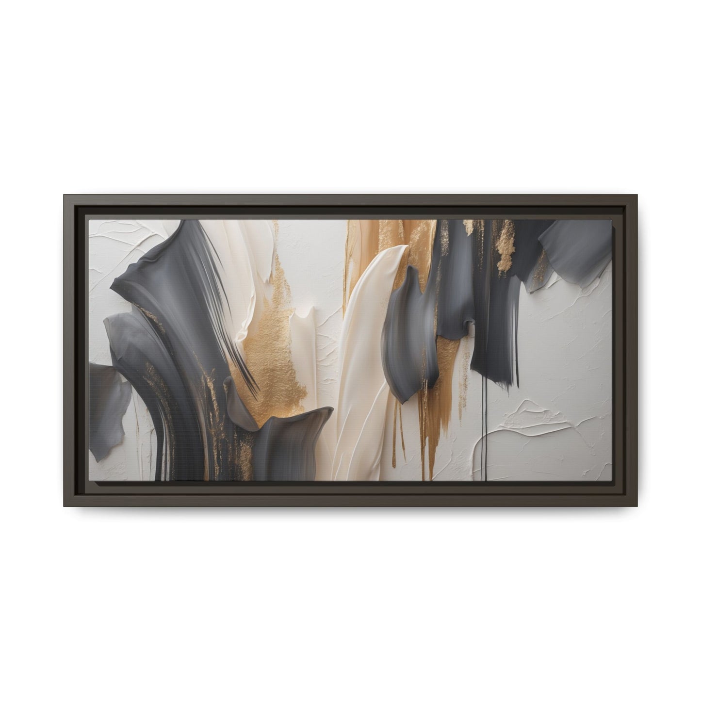 Abstract Multi-Color Framed Canvas Art - Modern Home Decor