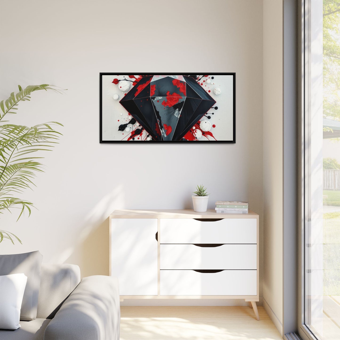 Matte Canvas, Framed (Multi-color)
