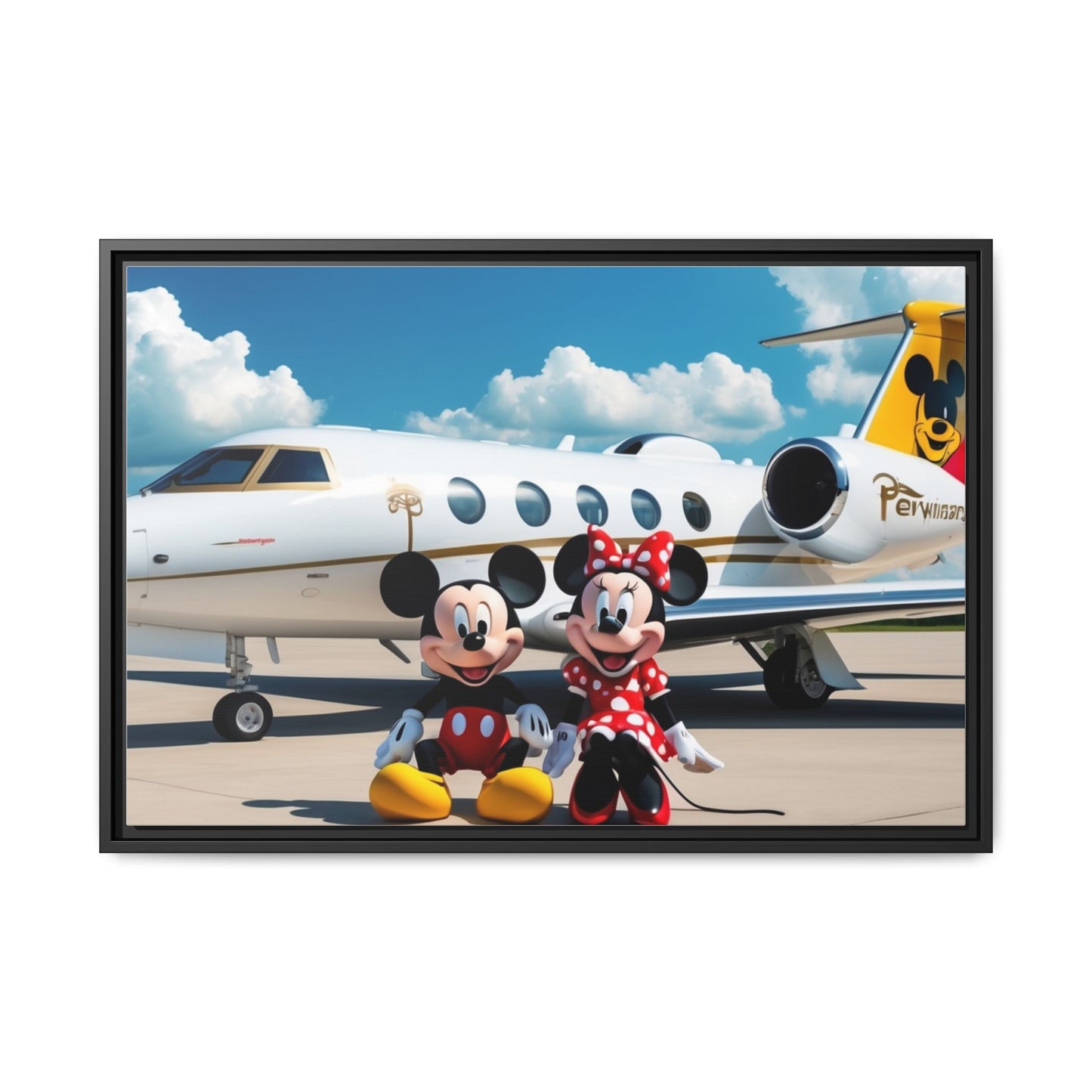 Mickey & Minnie Jetsetter Canvas Art