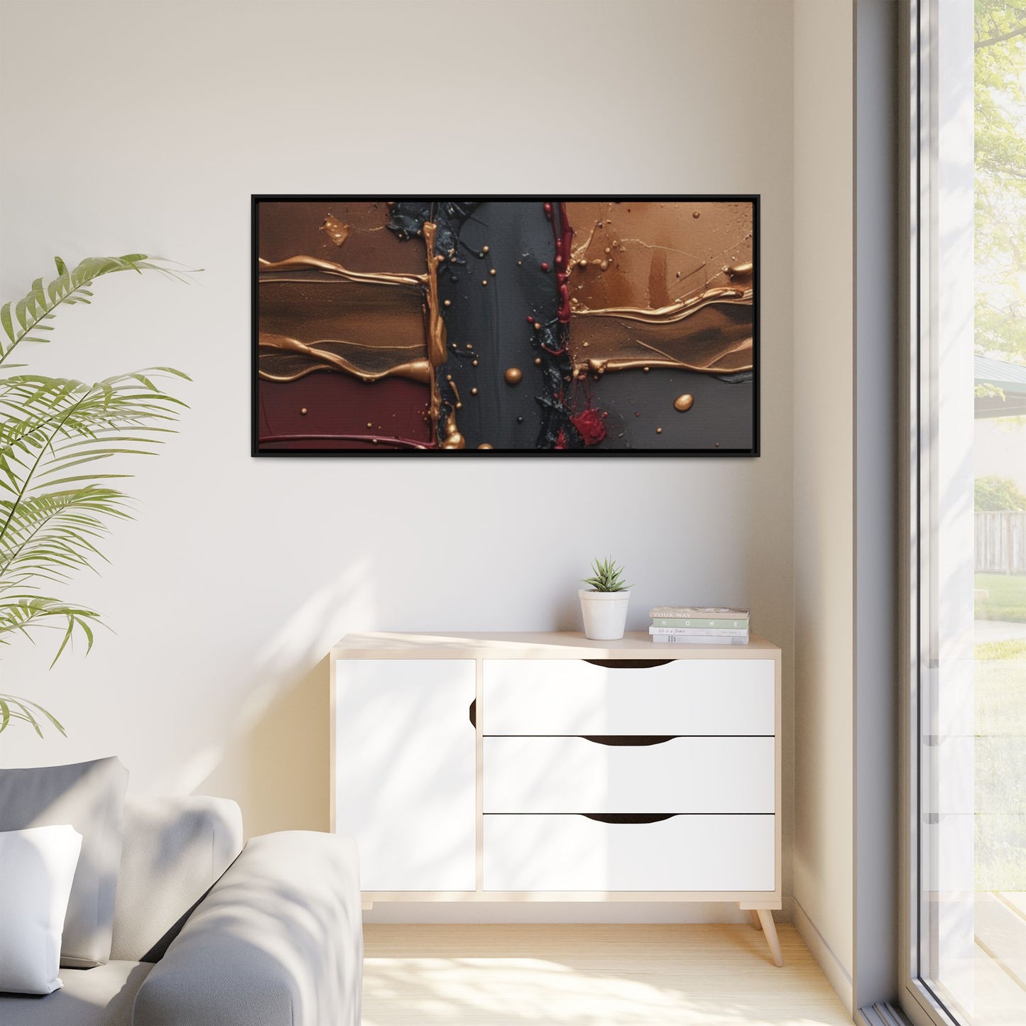 Matte Canvas, Framed (Multi-color)