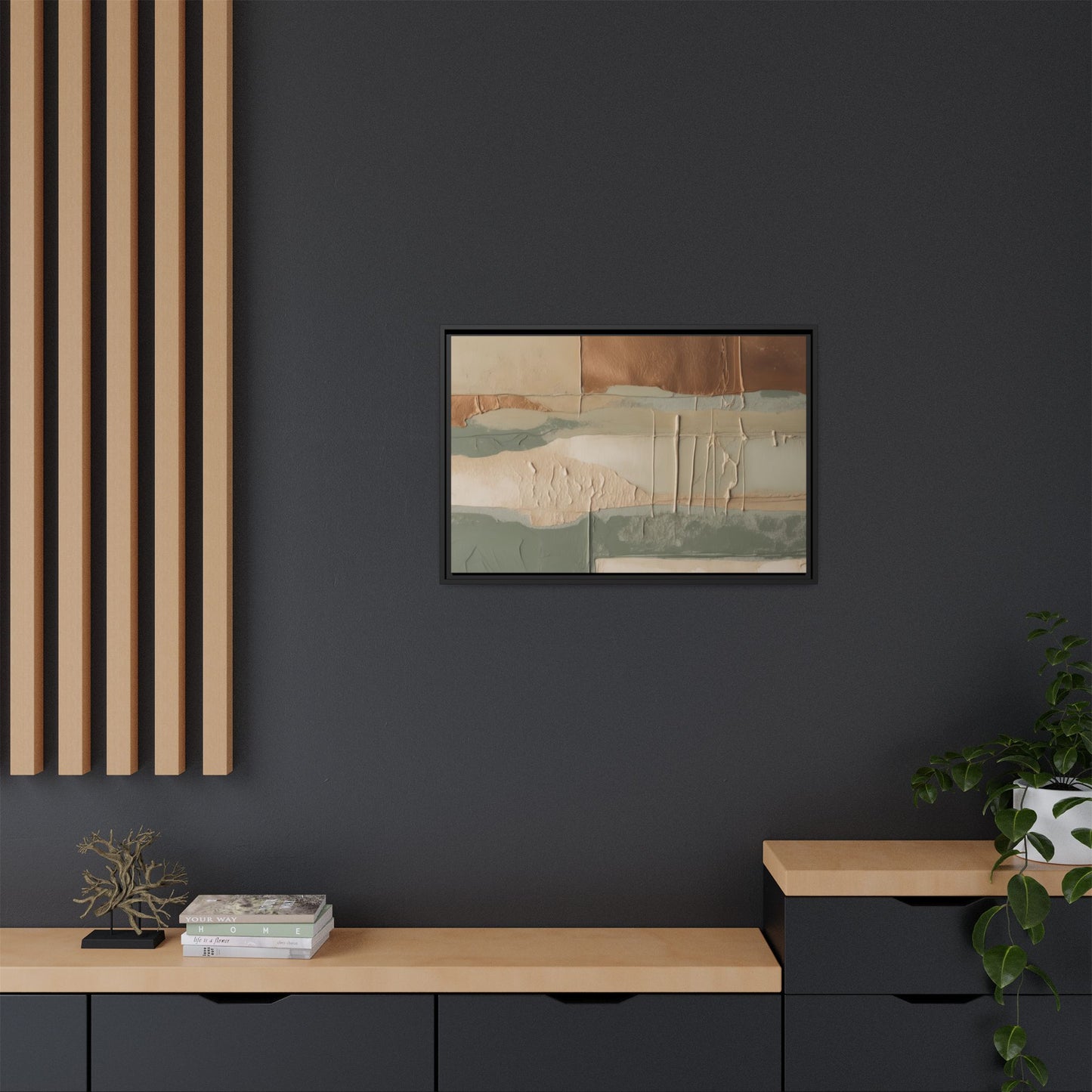 Matte Canvas, Framed (Multi-color)