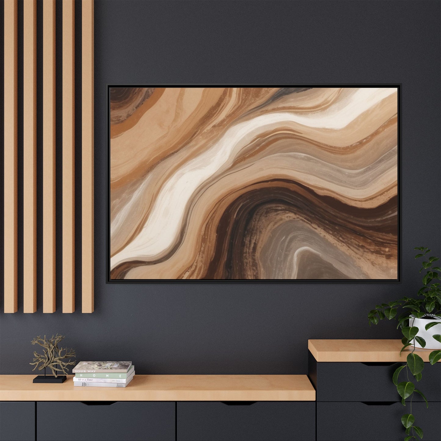 Matte Canvas, Framed (Multi-color)