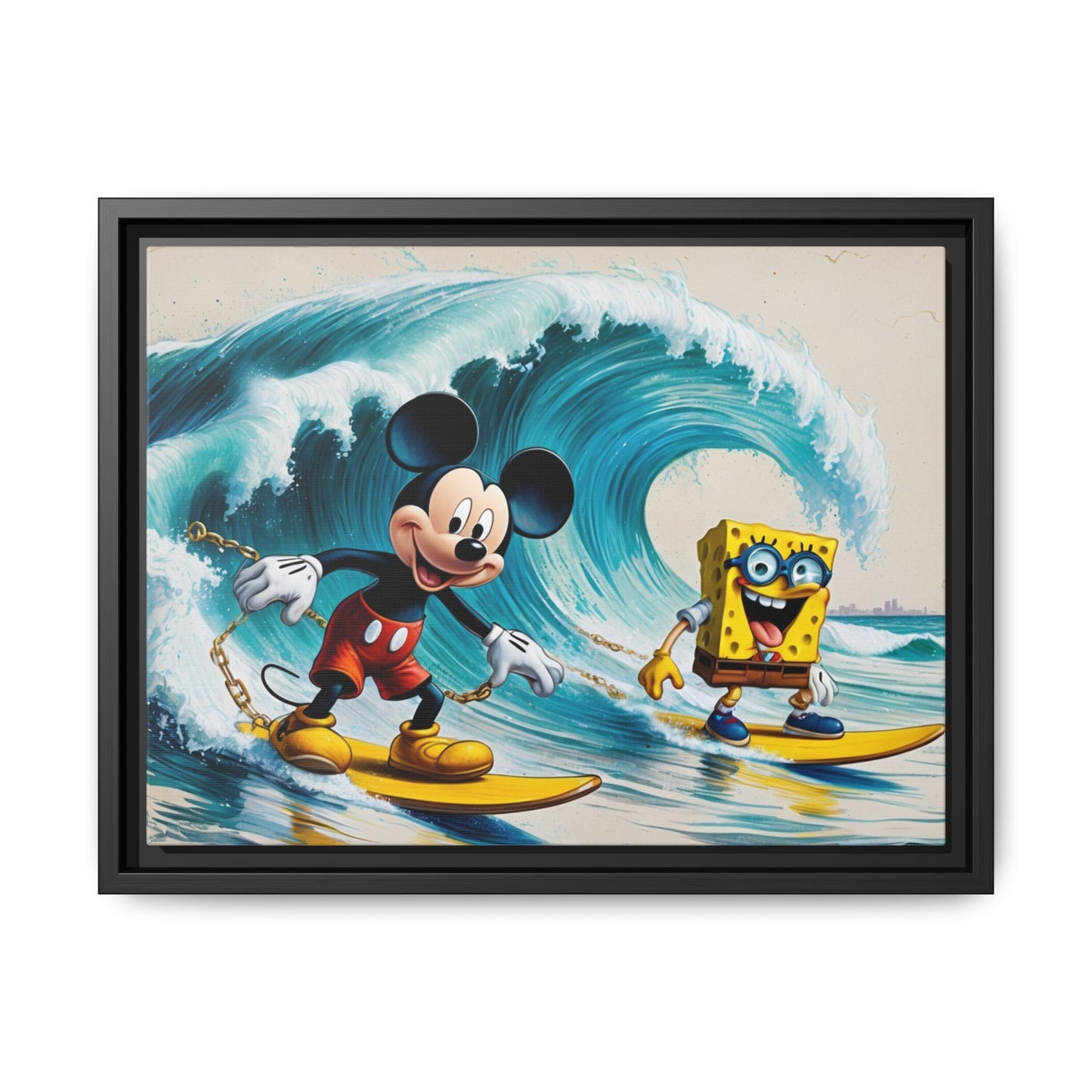 Vibrant Framed Art Print - Bold Floral Fantasy