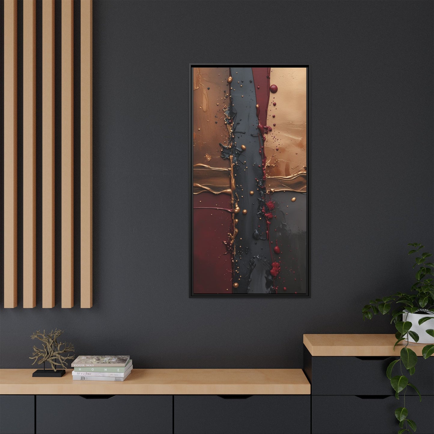 Matte Canvas, Framed (Multi-color)