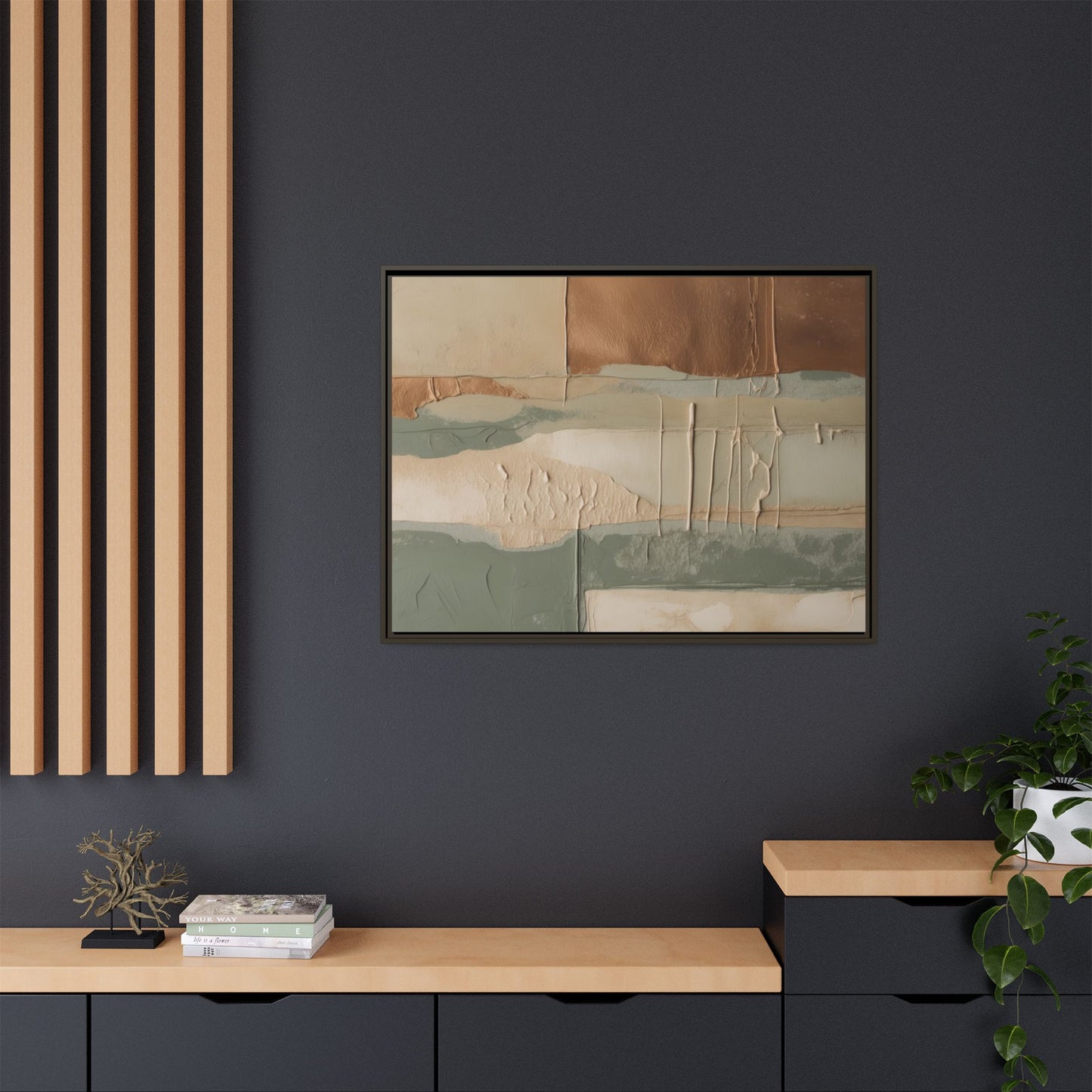 Matte Canvas, Framed (Multi-color)