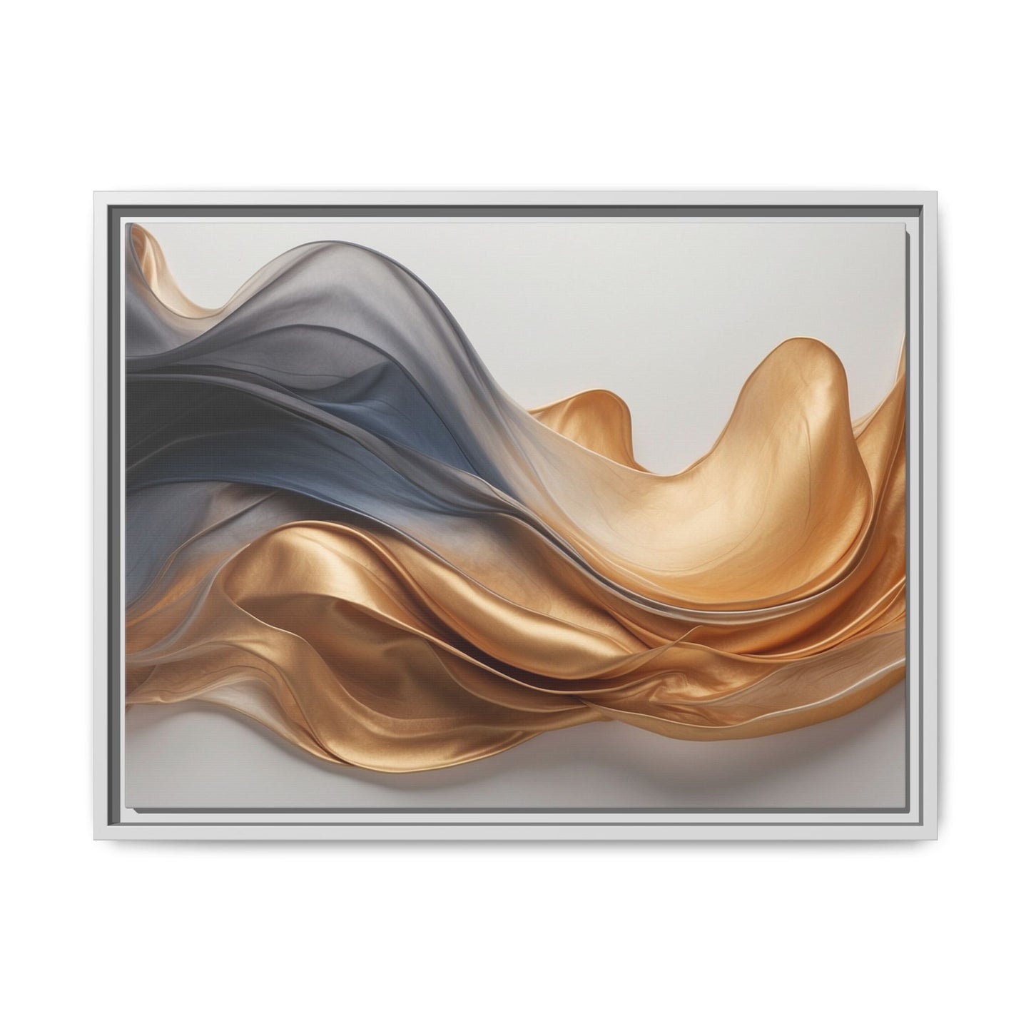 Abstract Matte Canvas Art Print - Framed Multi-color Wall Decor