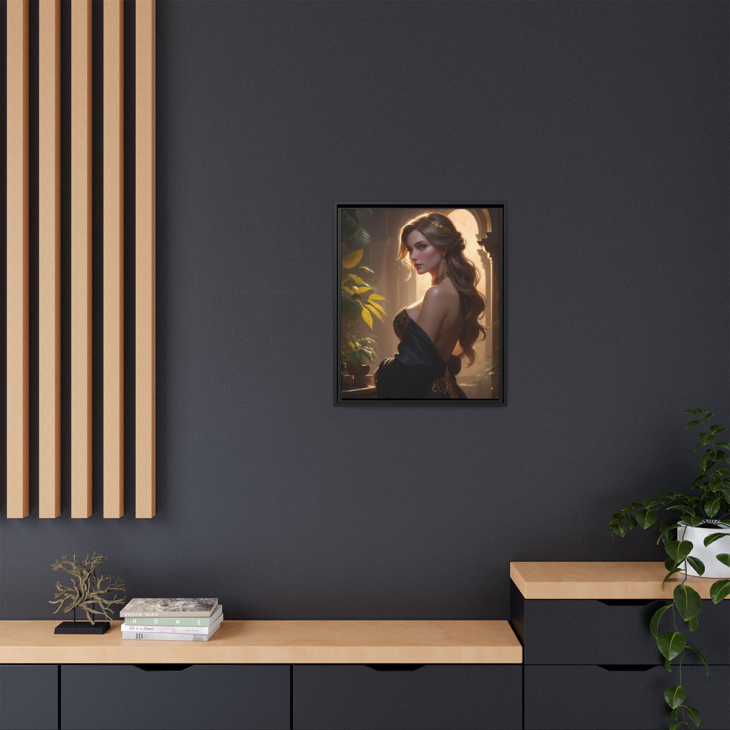 Matte Canvas, Framed (Multi-color)