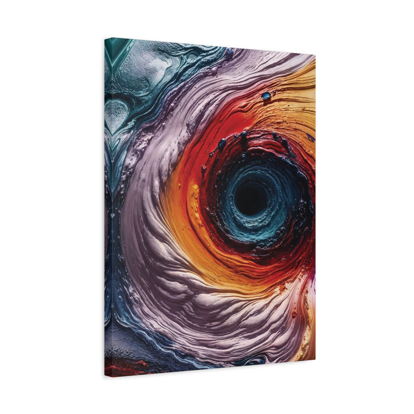 Vibrant Abstract Wall Art Canvas - Swirling Colors