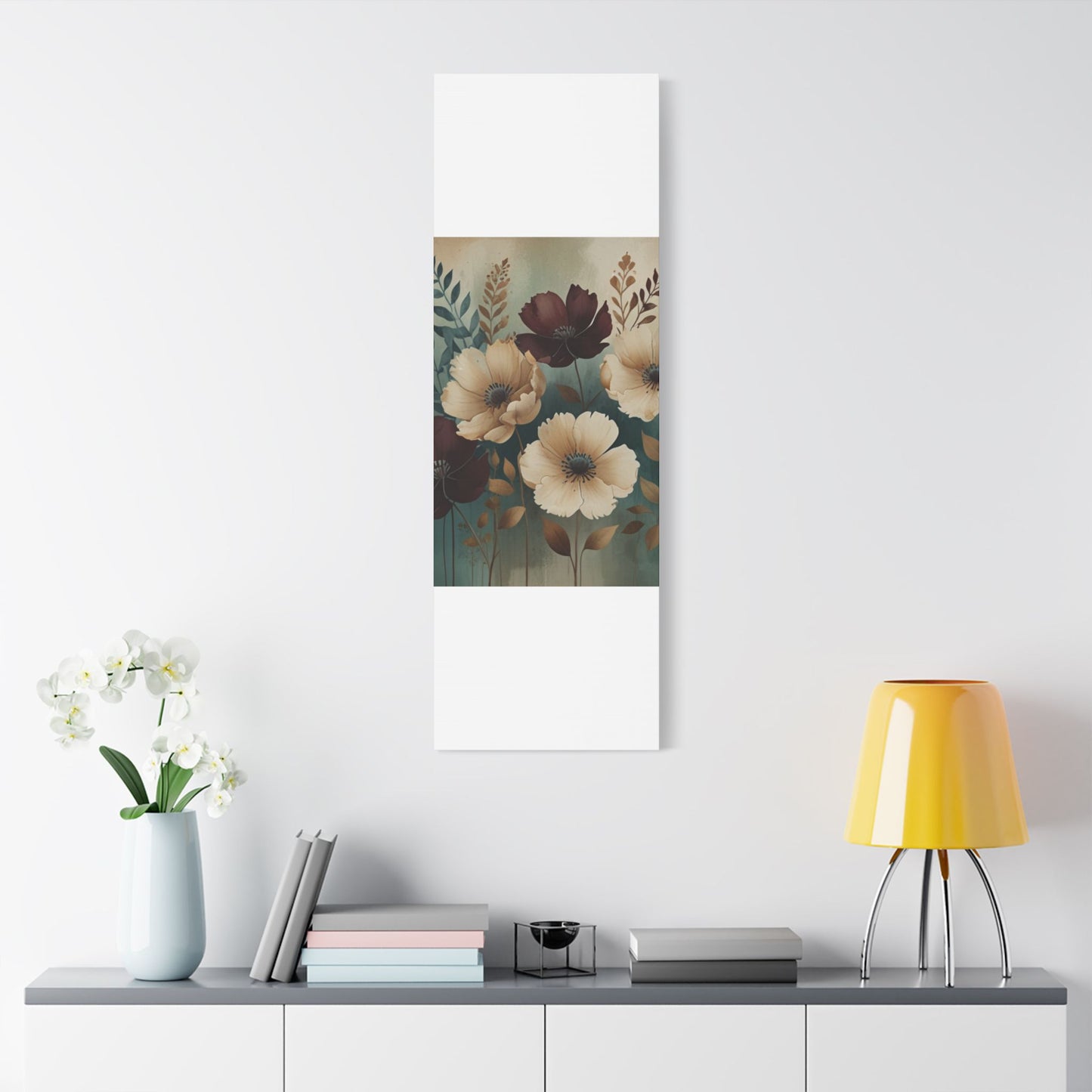 Floral Satin Canvas Art | Nature-Inspired Wall Décor