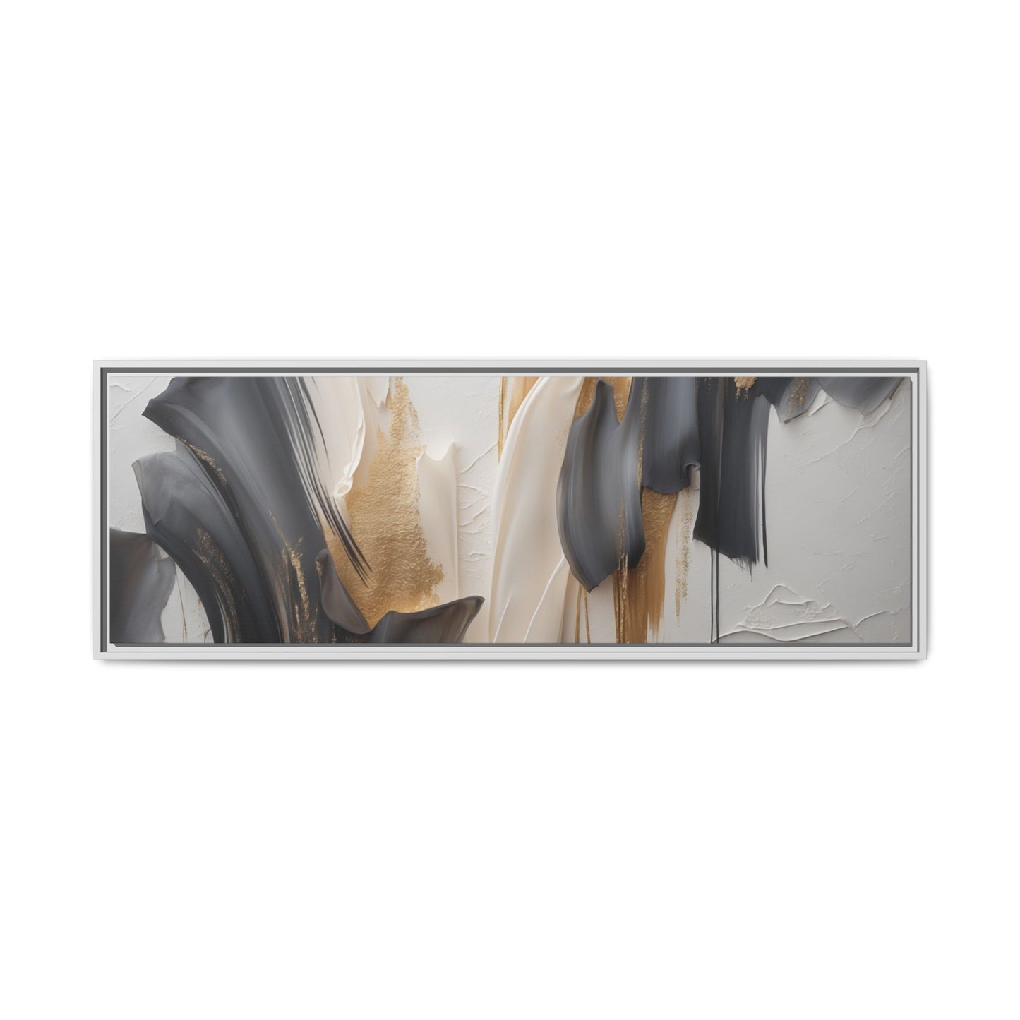 Abstract Multi-Color Framed Canvas Art - Modern Home Decor