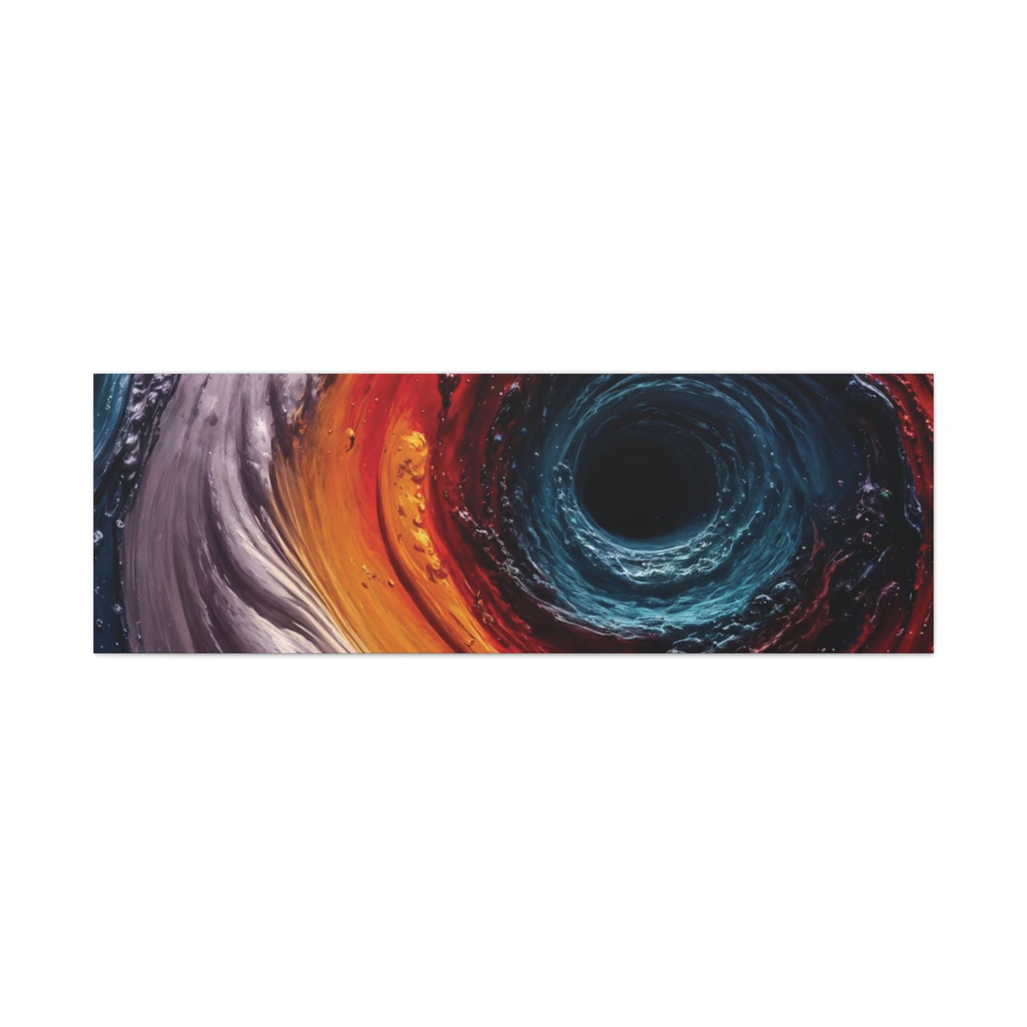 Vibrant Abstract Wall Art Canvas - Swirling Colors