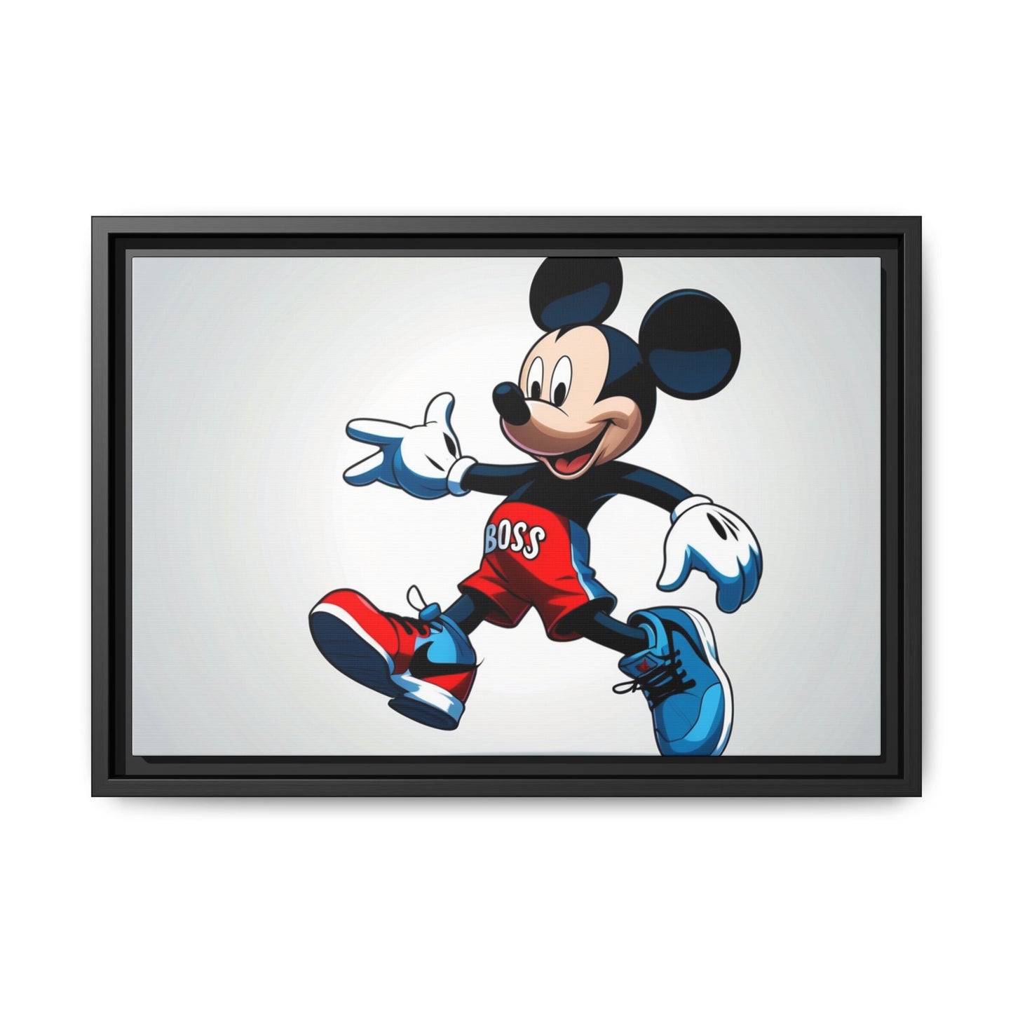 Mickey Mouse Boss Framed Canvas Art