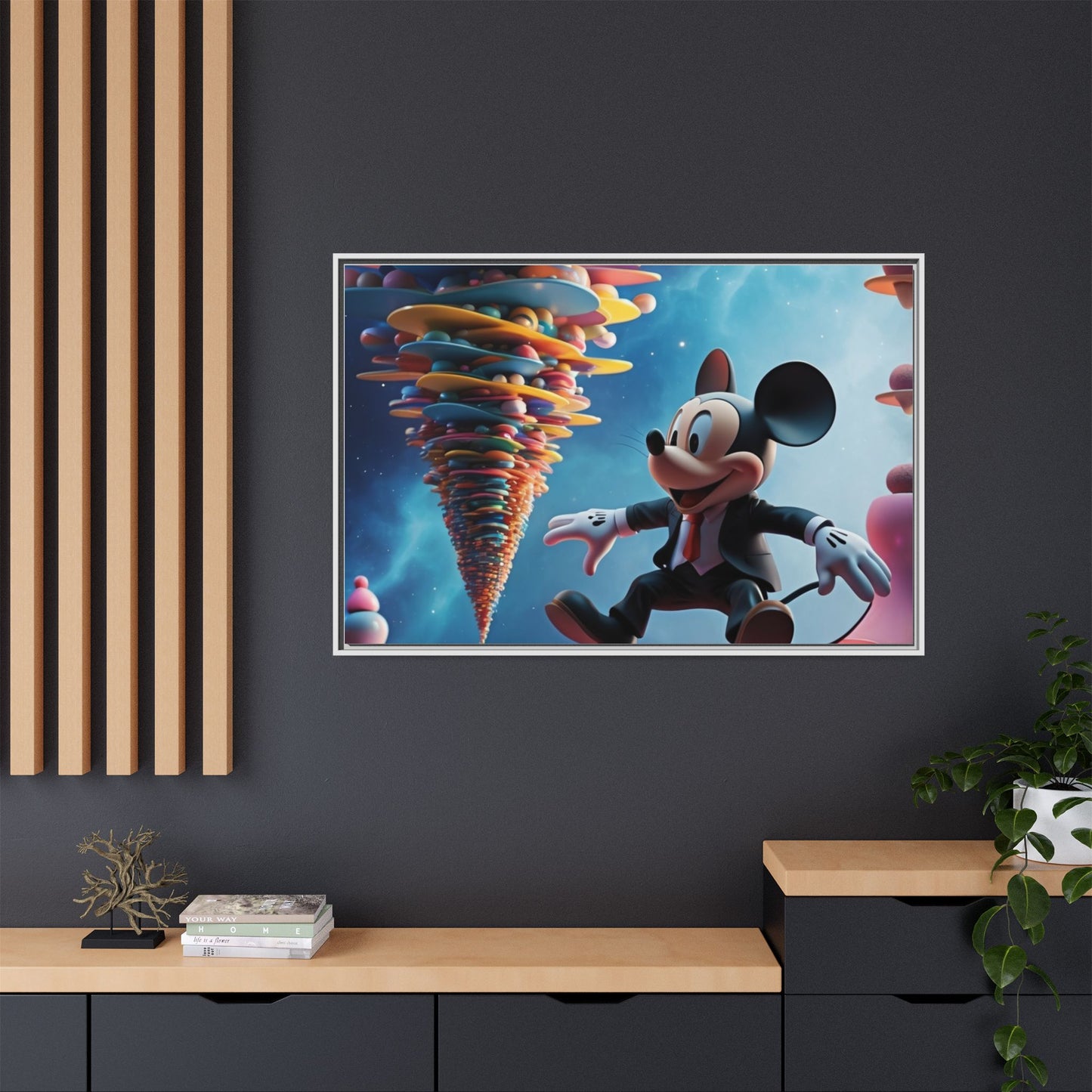 Matte Canvas, Framed (Multi-color)