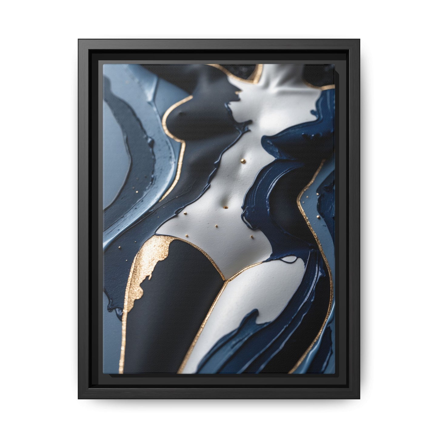 Sculpted in Midnight-Nude Canvas Print
