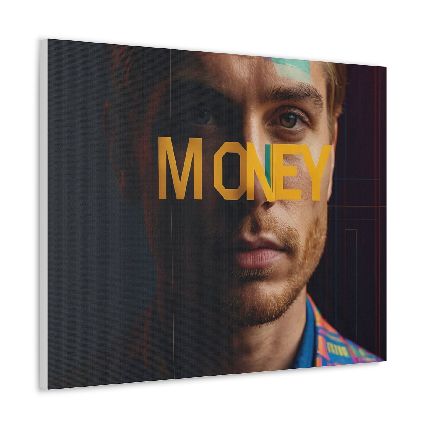 Inspirational Canvas Gallery Wrap - 'MONEY' Wall Art for Modern Spaces