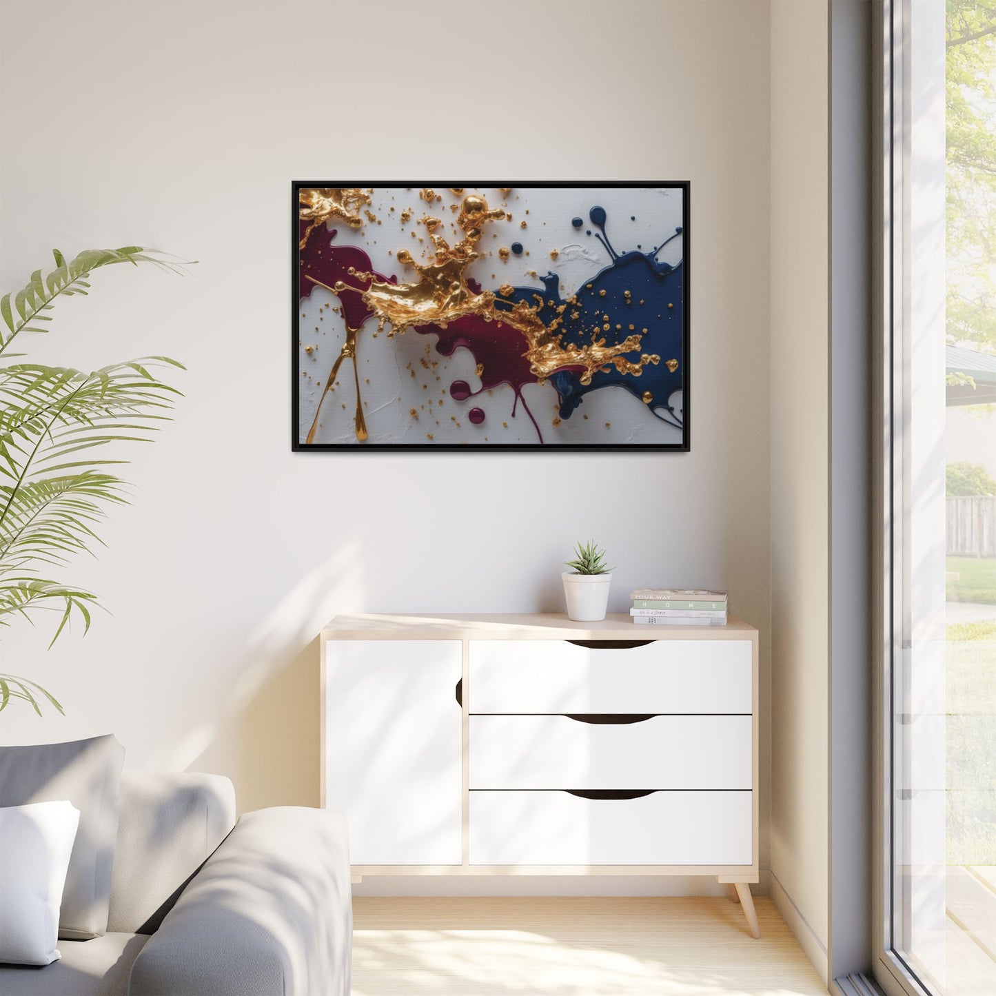 Matte Canvas, Framed (Multi-color)