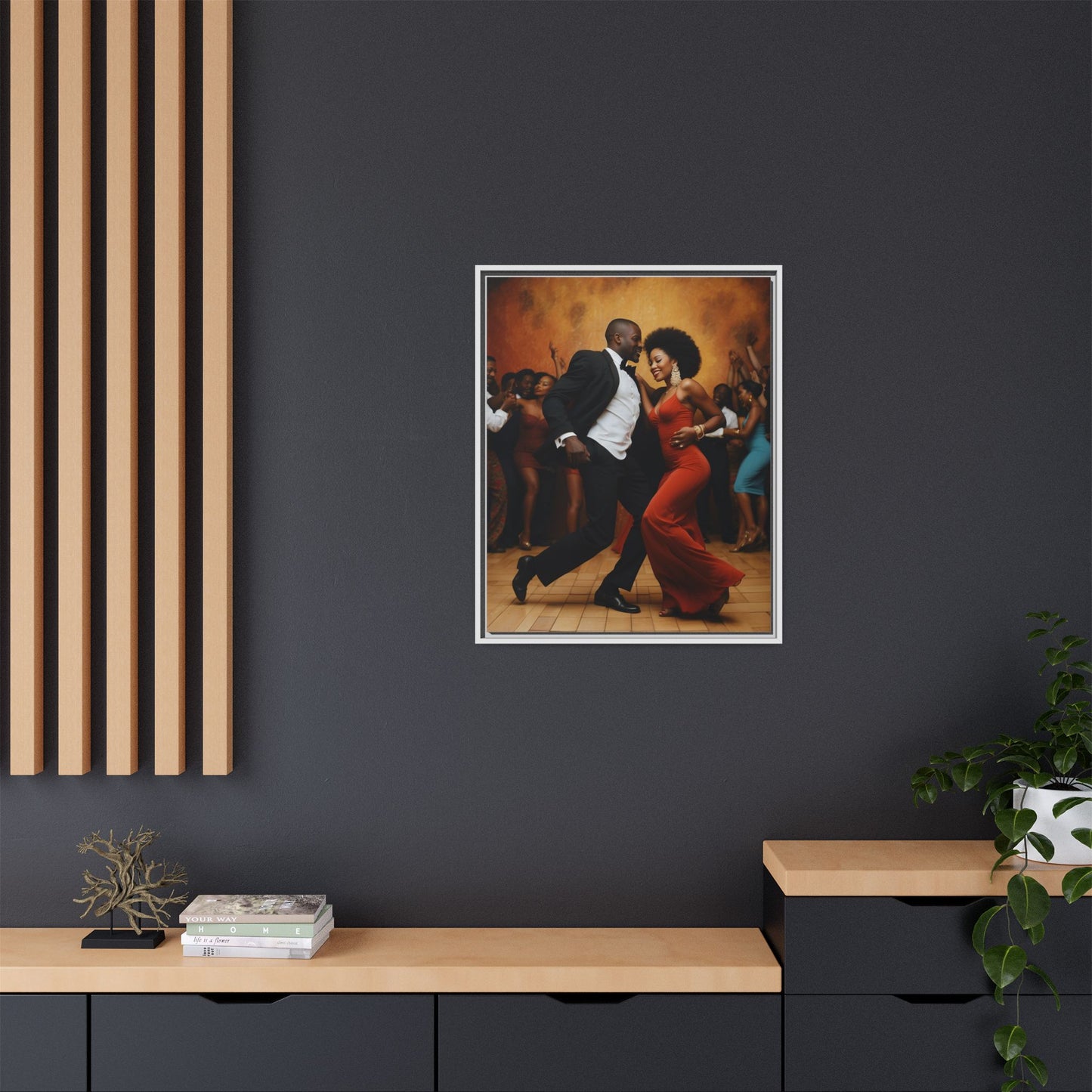 Matte Canvas, Framed (Multi-color)