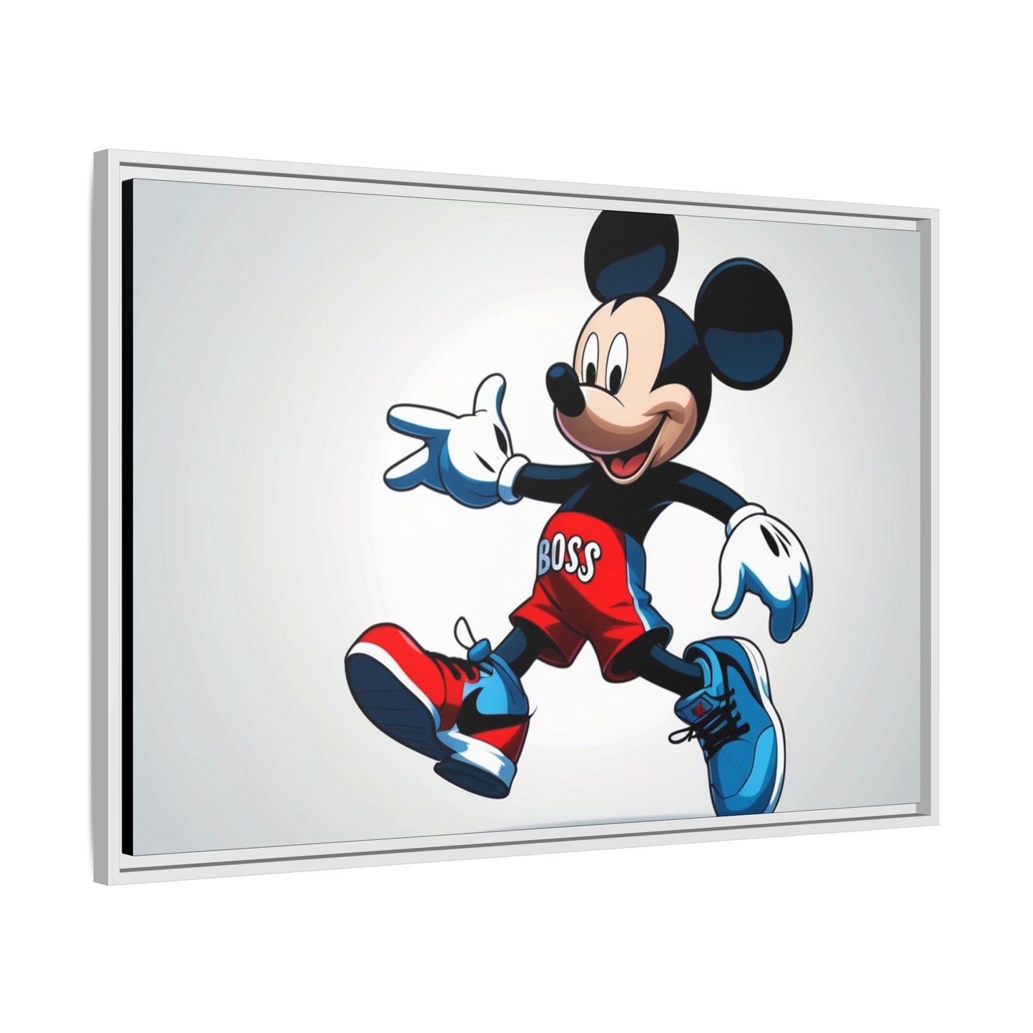 Mickey Mouse Boss Framed Canvas Art