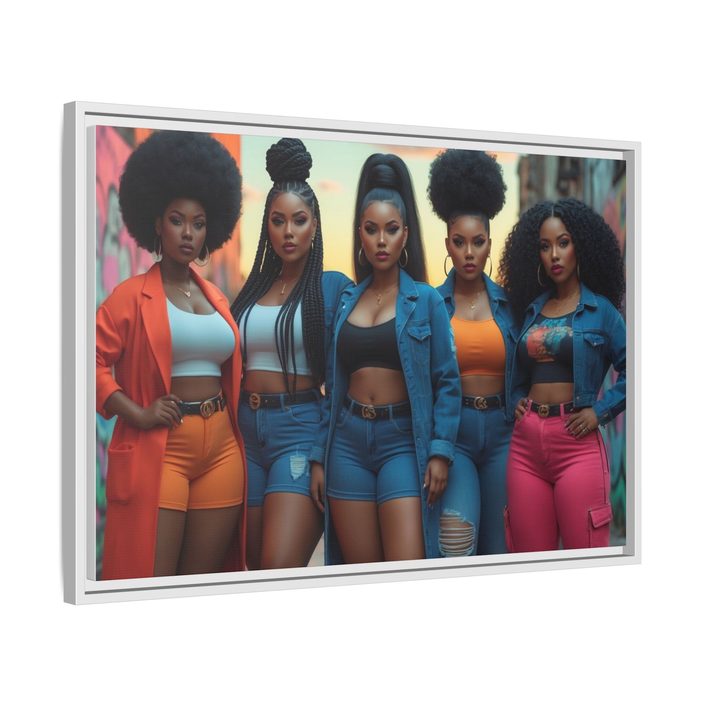 Matte Canvas, Framed (Multi-color)