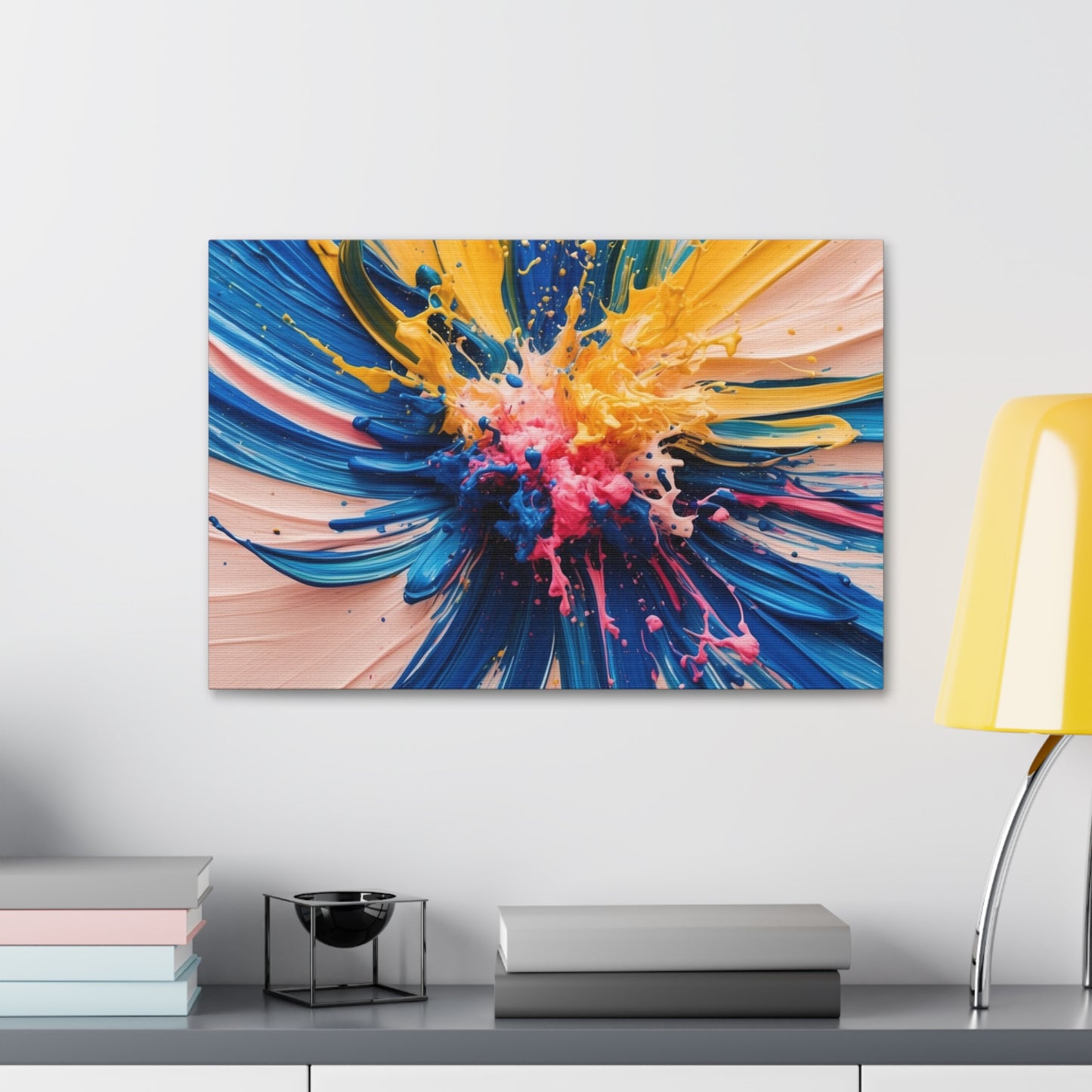 Vibrant Abstract Canvas Art - Color Explosion Wall Decor