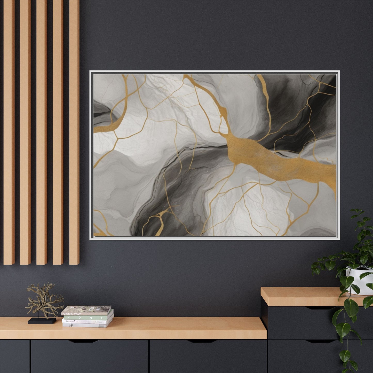 Matte Canvas, Framed (Multi-color)