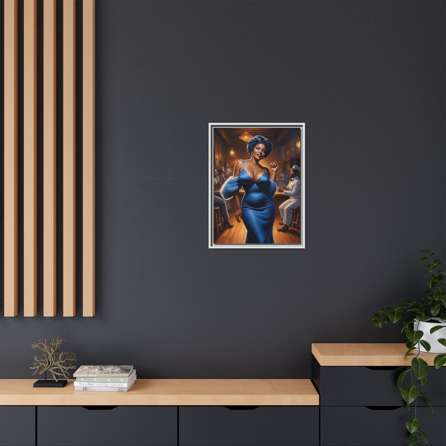 Matte Canvas, Framed (Multi-color)