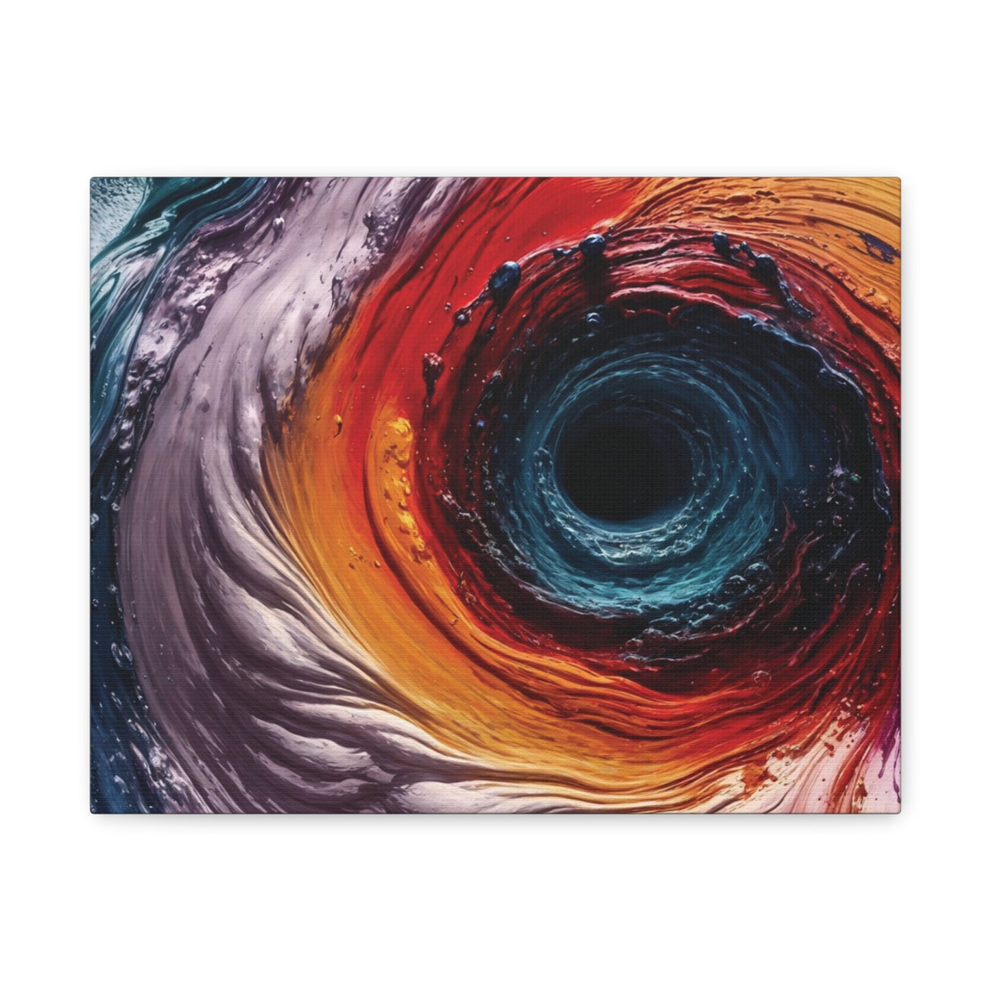Vibrant Abstract Wall Art Canvas - Swirling Colors