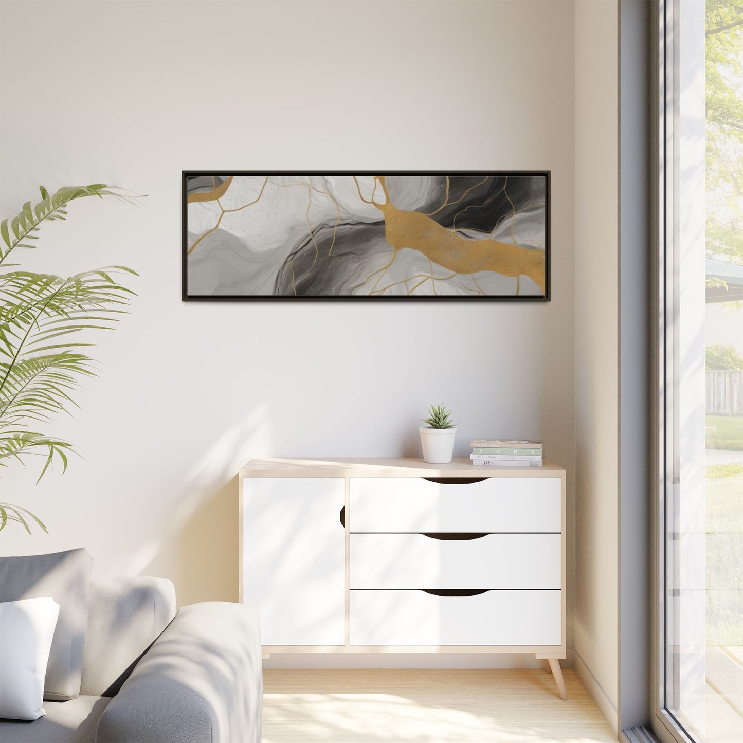 Matte Canvas, Framed (Multi-color)