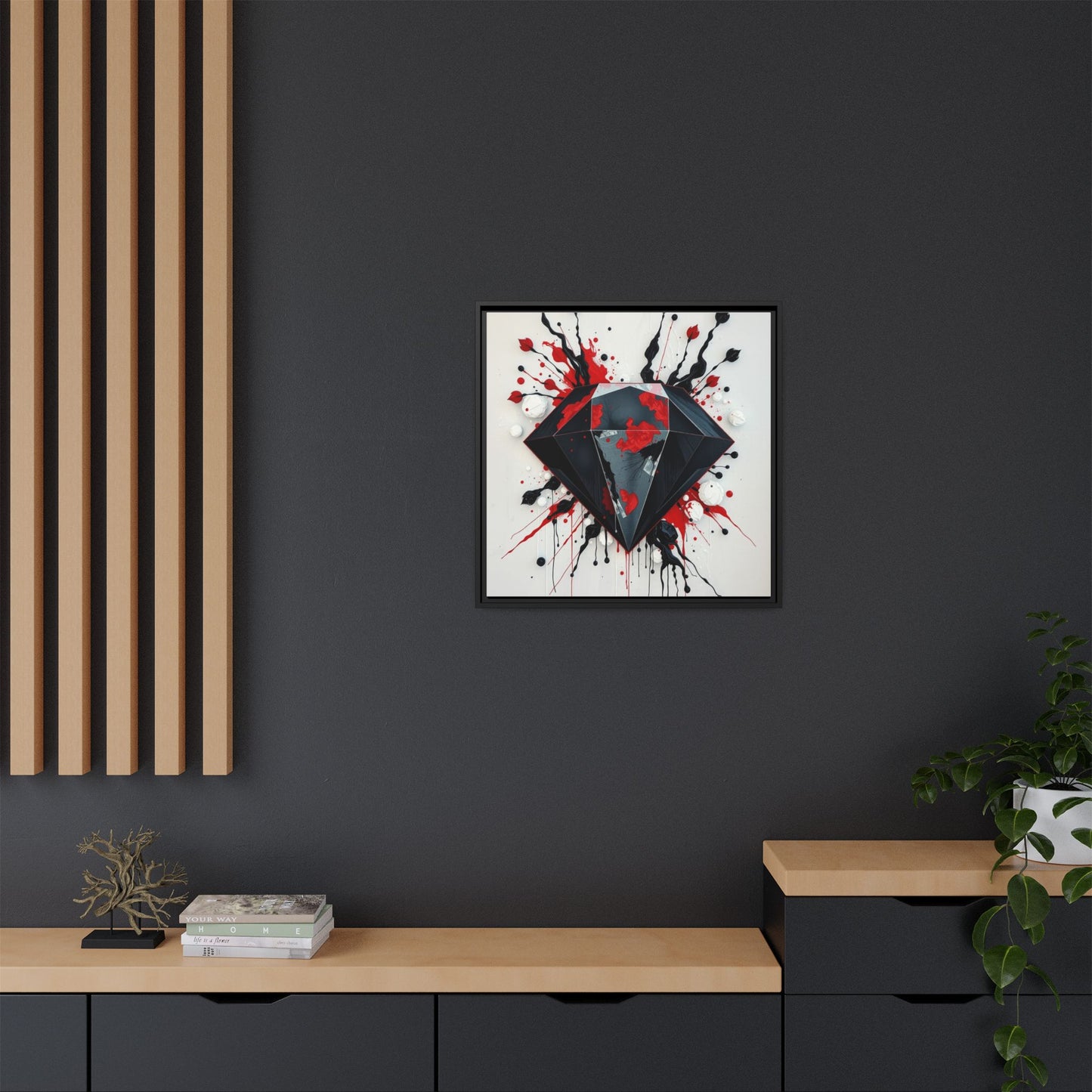 Matte Canvas, Framed (Multi-color)