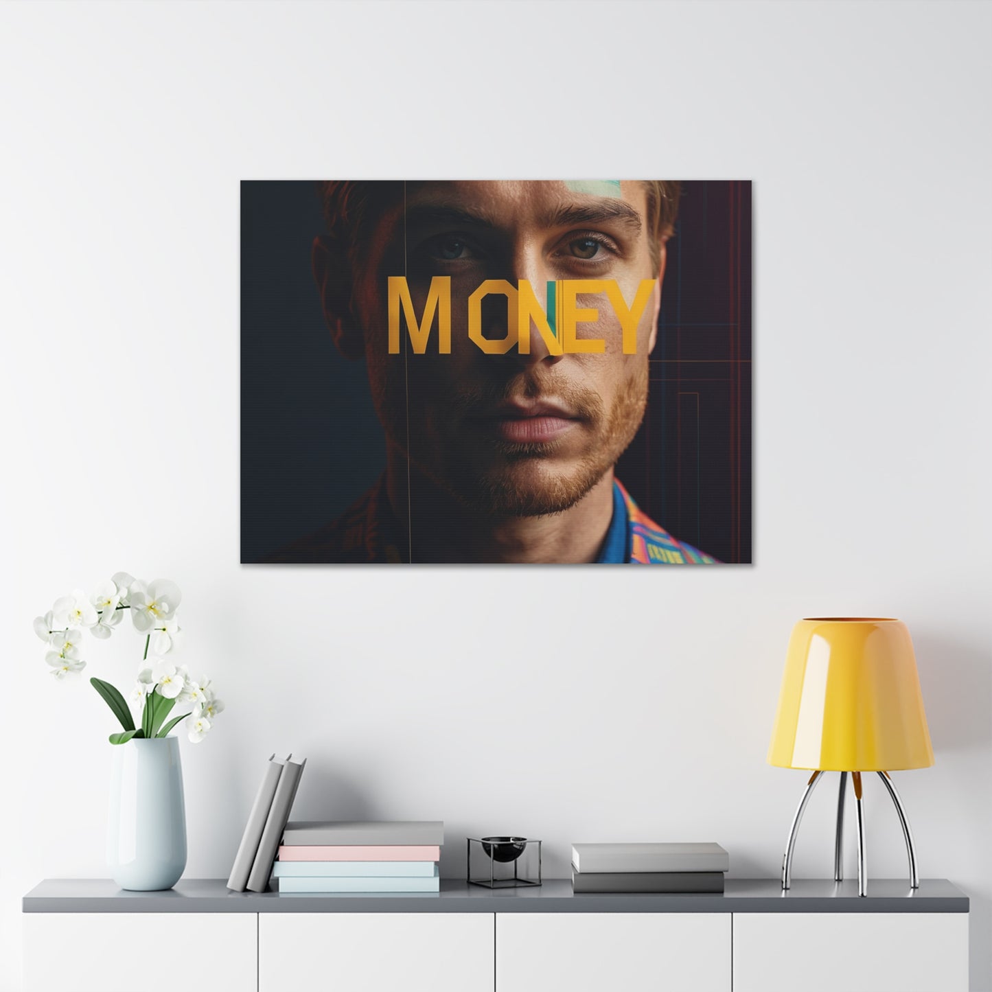 Inspirational Canvas Gallery Wrap - 'MONEY' Wall Art for Modern Spaces