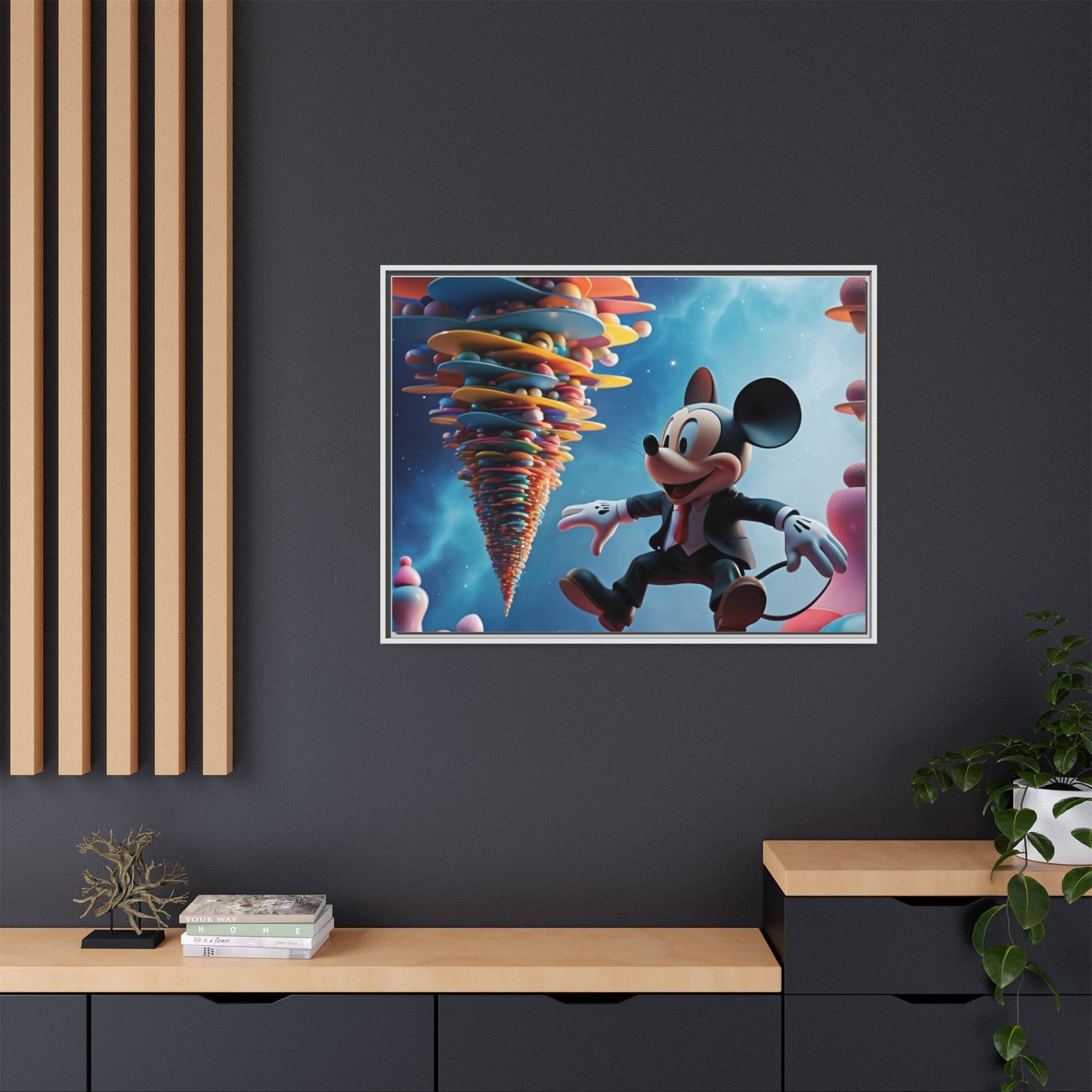 Matte Canvas, Framed (Multi-color)
