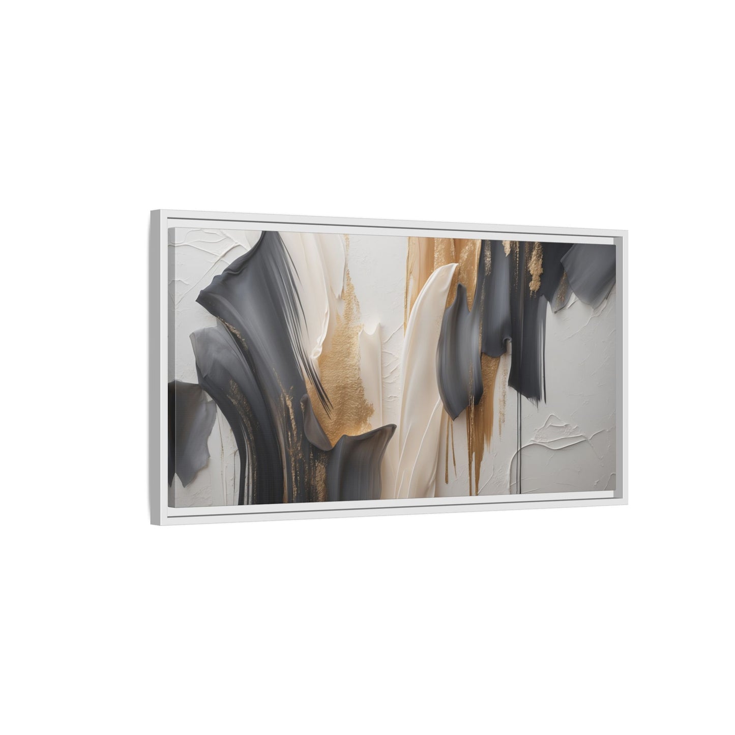 Abstract Multi-Color Framed Canvas Art - Modern Home Decor