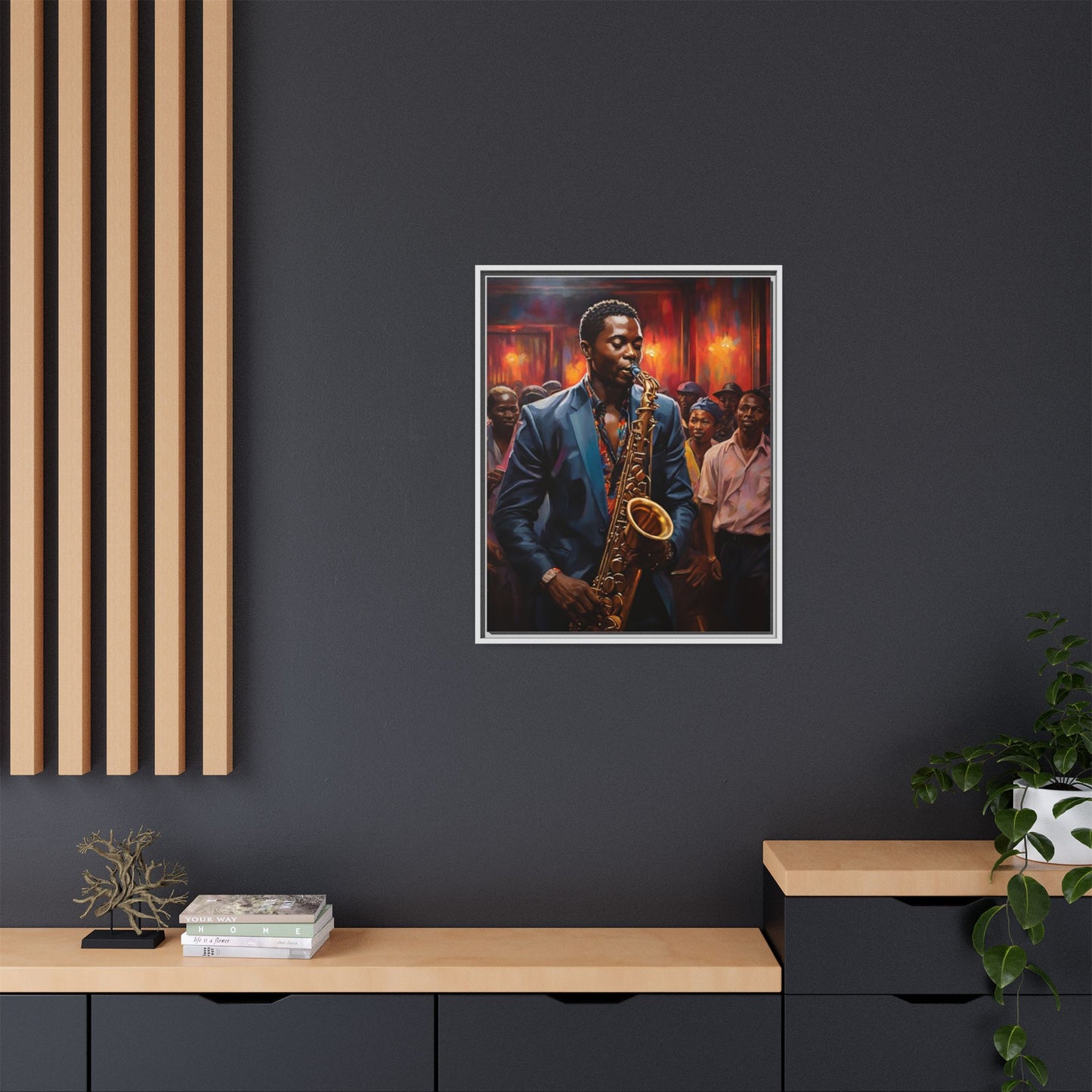 Matte Canvas, Framed (Multi-color)