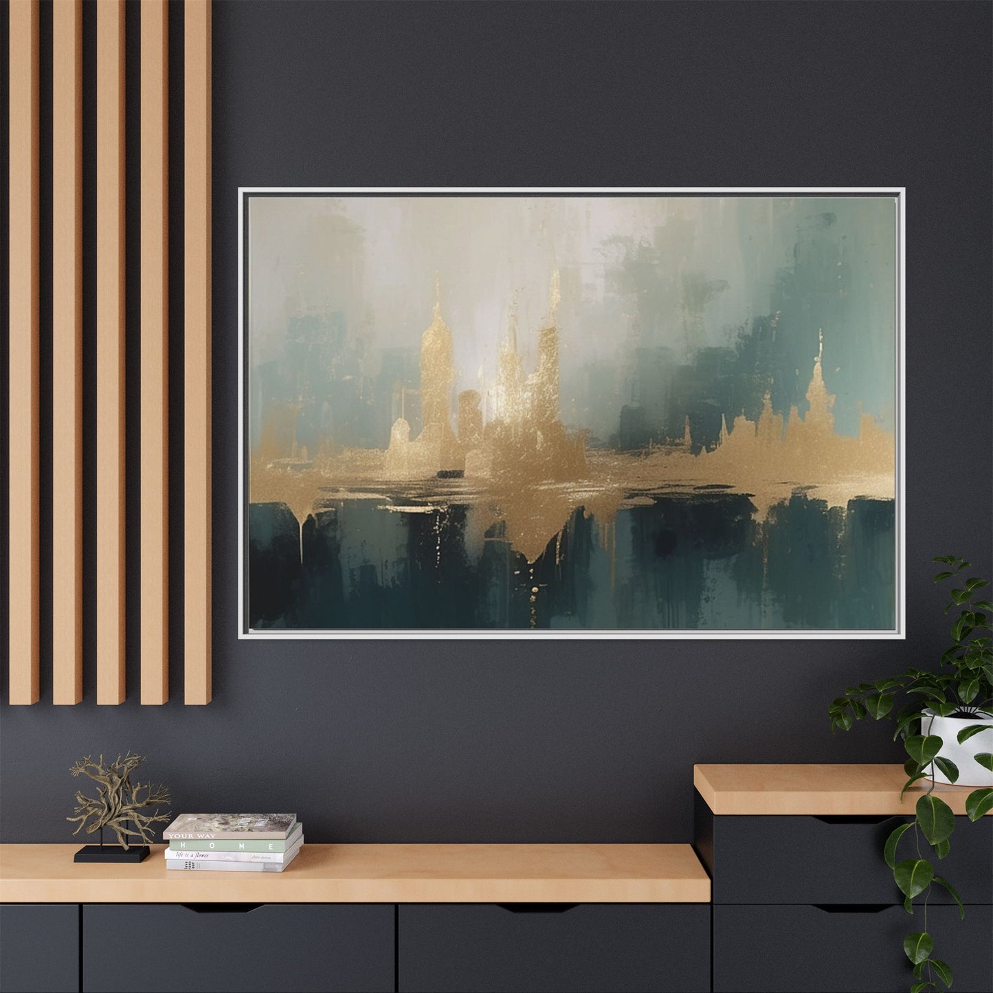Matte Canvas, Framed (Multi-color)