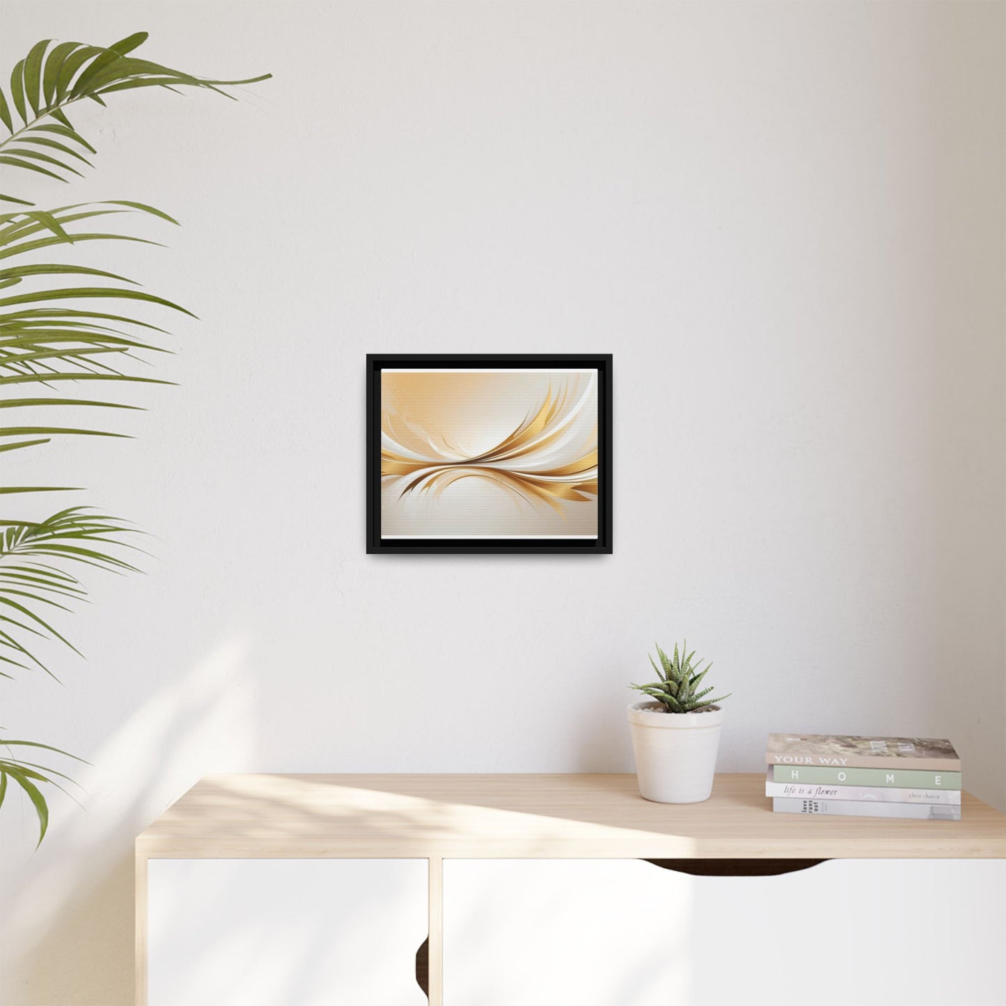 Modern Abstract Wall Art - Framed Matte Canvas Decor
