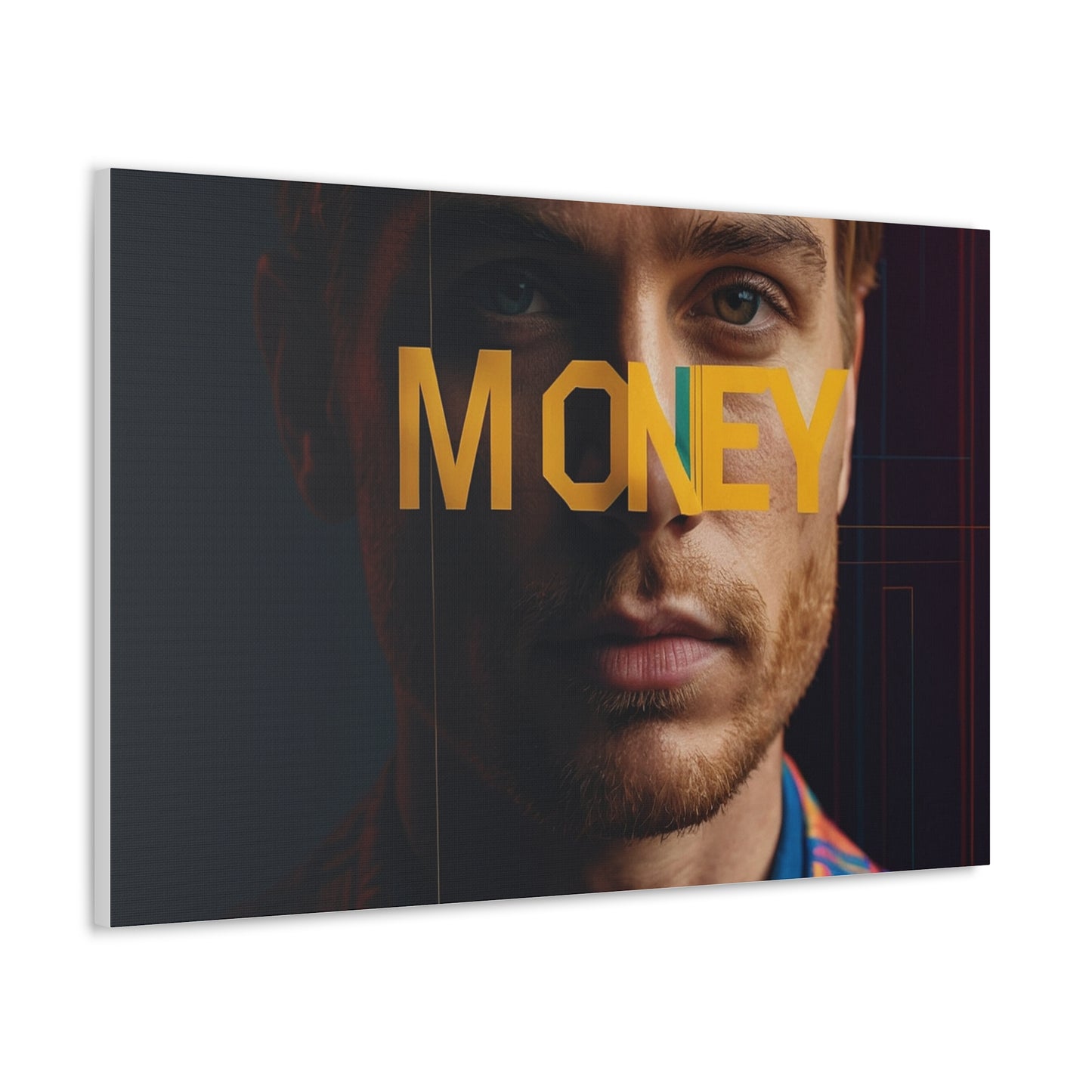 Inspirational Canvas Gallery Wrap - 'MONEY' Wall Art for Modern Spaces