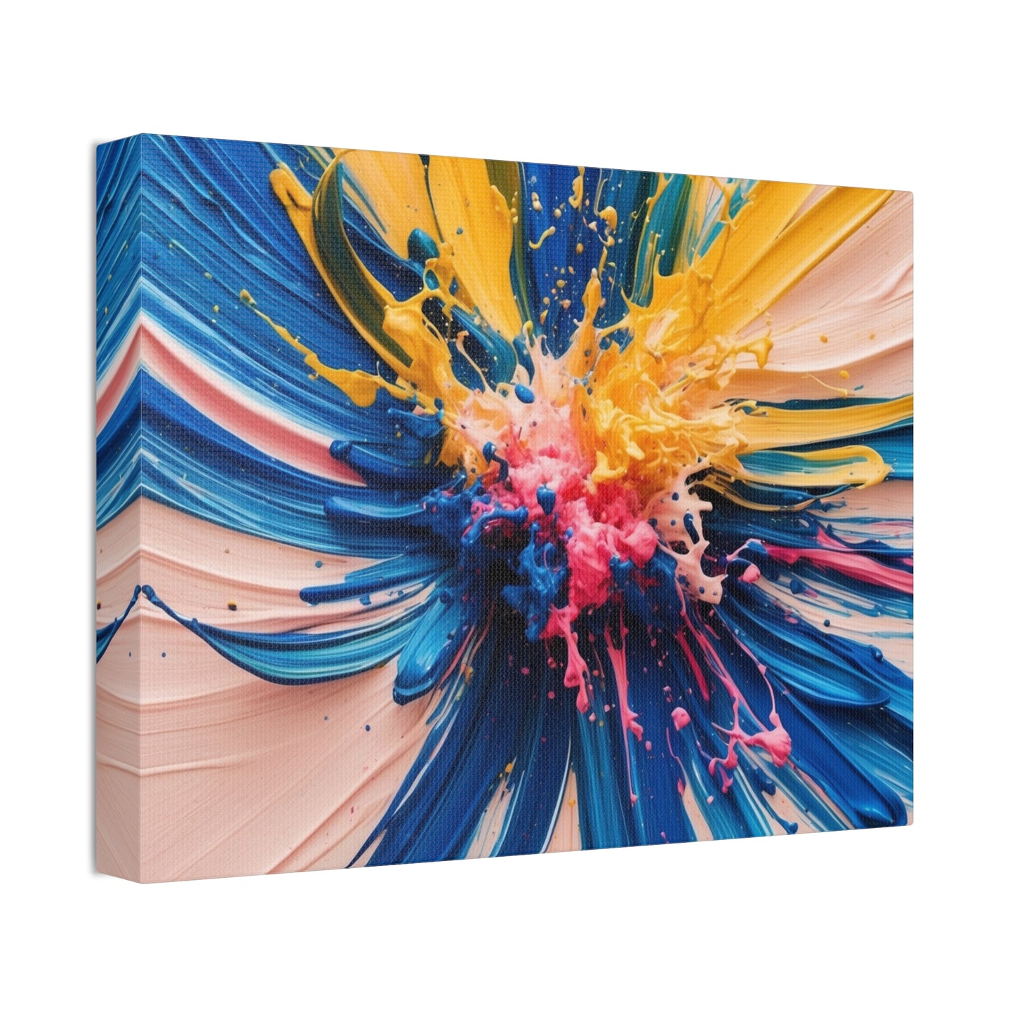 Vibrant Abstract Canvas Art - Color Explosion Wall Decor