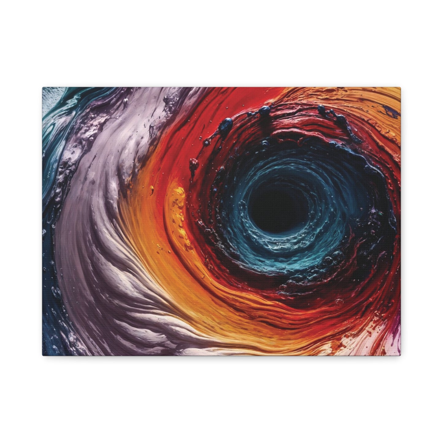 Vibrant Abstract Wall Art Canvas - Swirling Colors