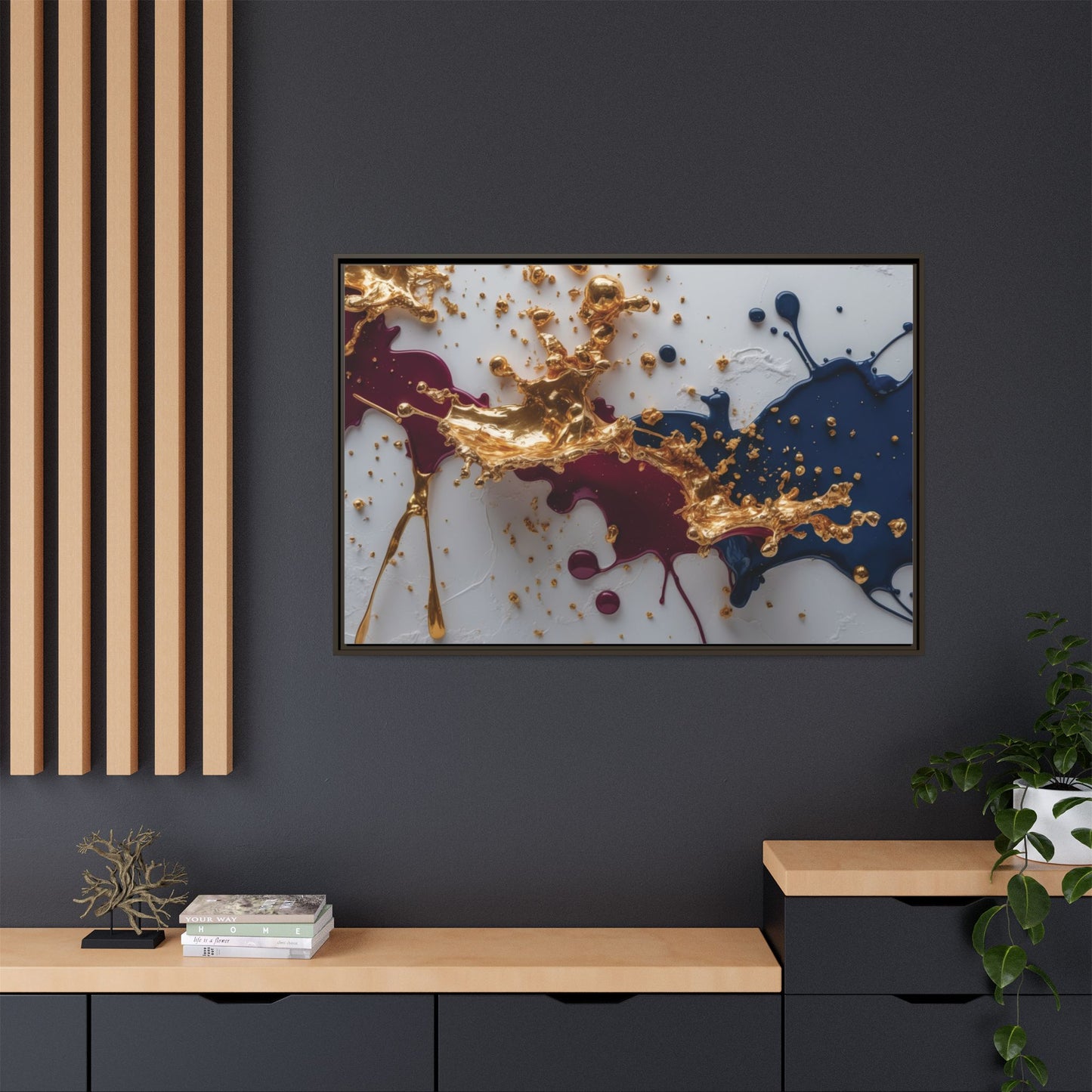 Matte Canvas, Framed (Multi-color)