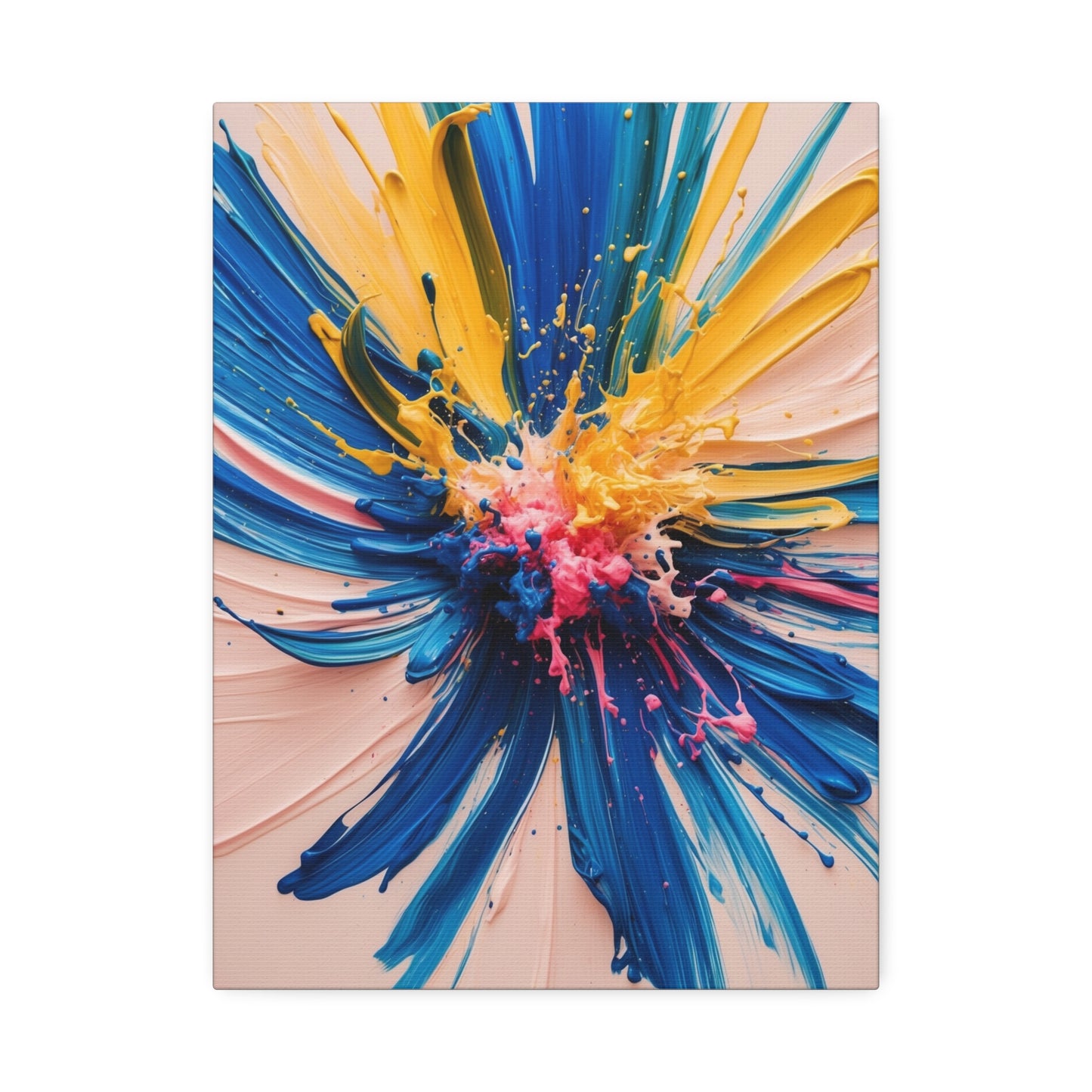Vibrant Abstract Canvas Art - Color Explosion Wall Decor