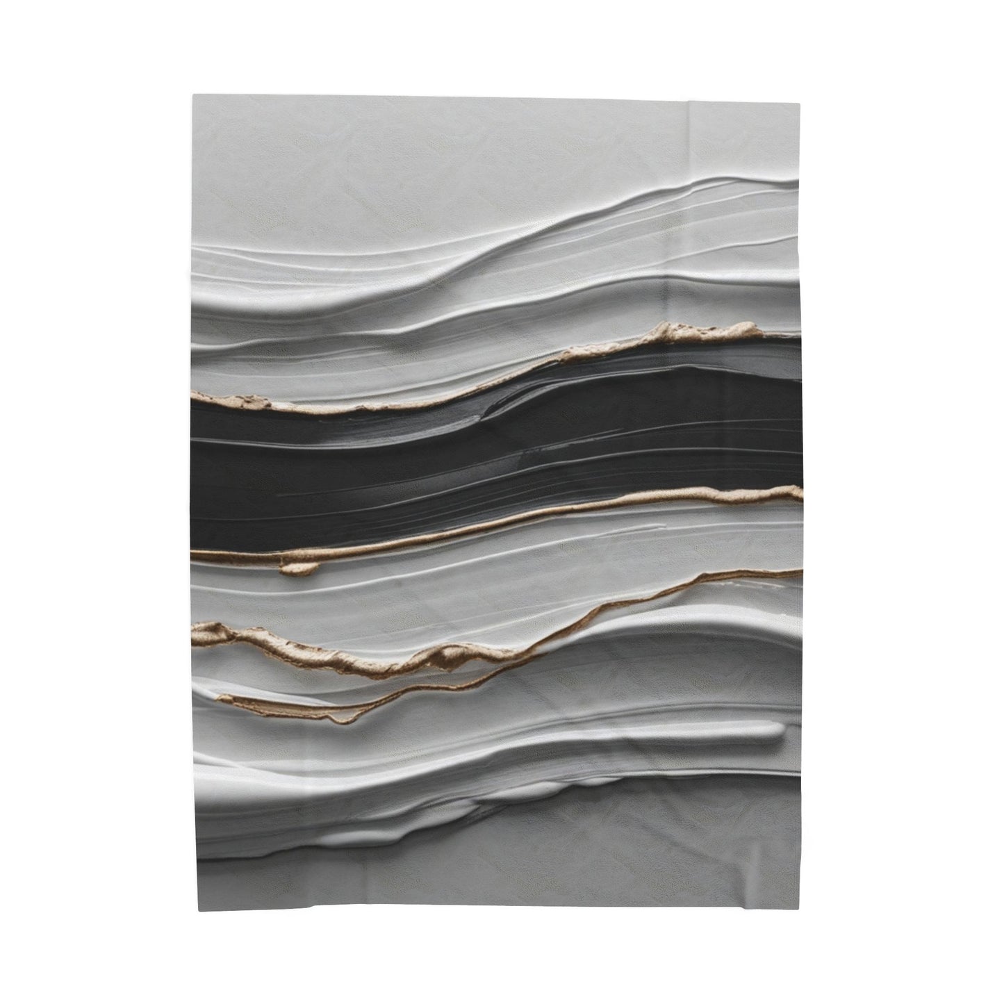 Luxurious Velveteen Plush Blanket - Soft Abstract Design for Cozy Living