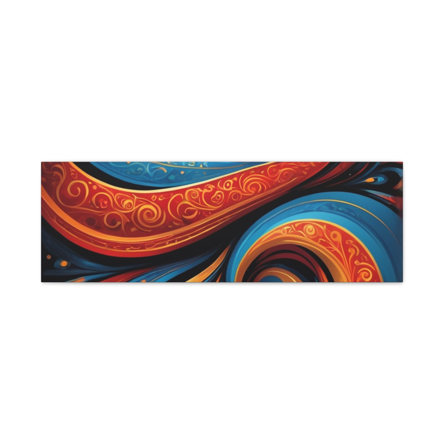 Vibrant Swirl Canvas Art - Colorful Abstract Wall Decor