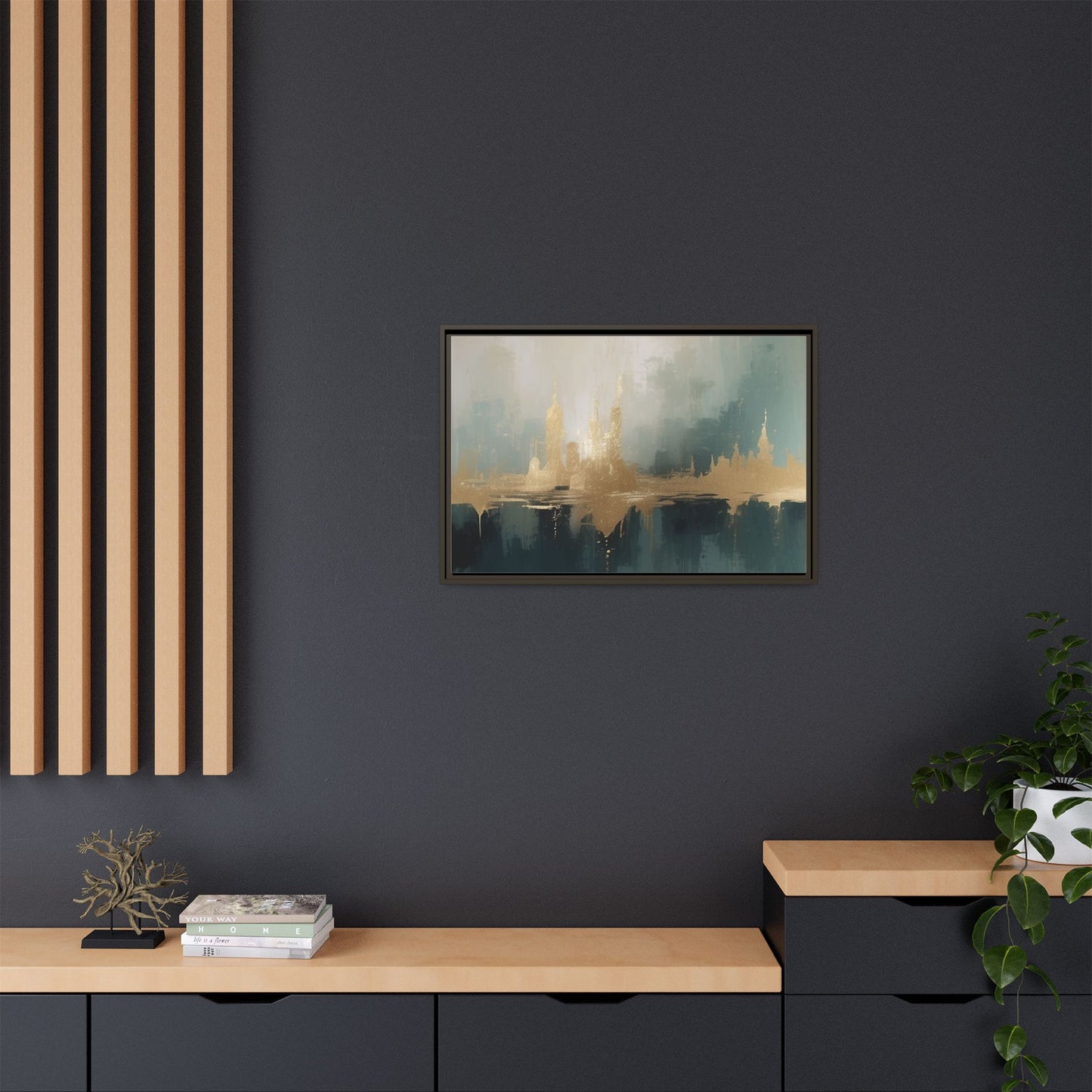 Matte Canvas, Framed (Multi-color)