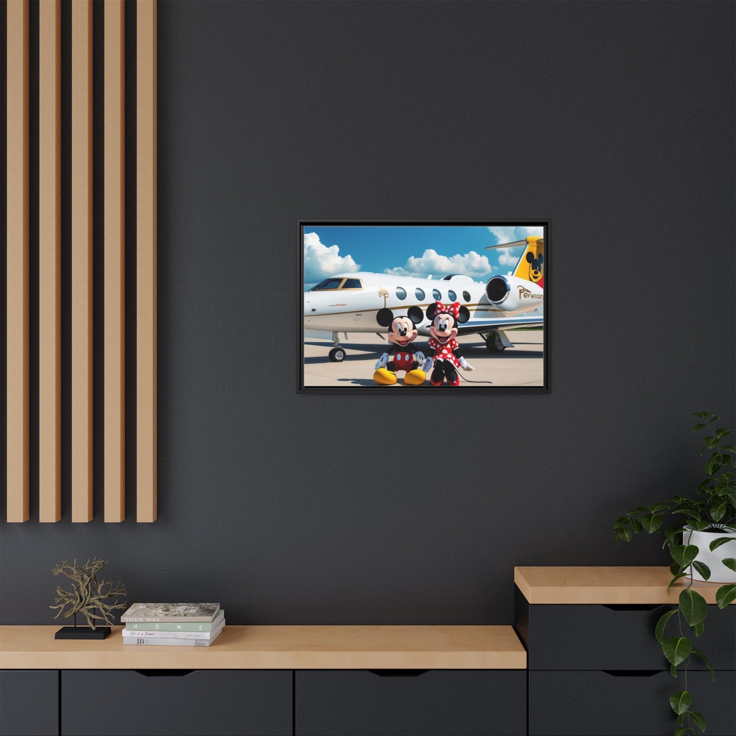 Mickey & Minnie Jetsetter Canvas Art