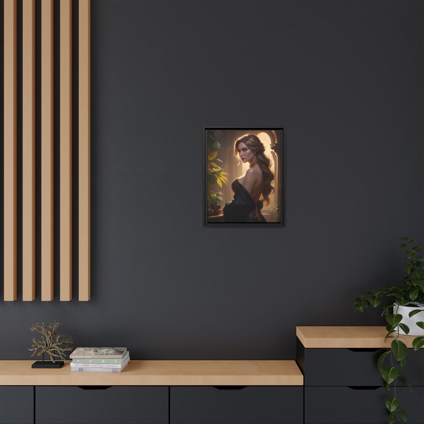 Matte Canvas, Framed (Multi-color)