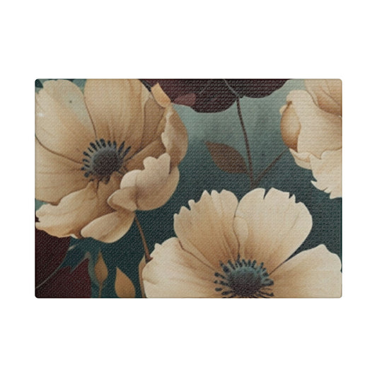 Floral Satin Canvas Art | Nature-Inspired Wall Décor